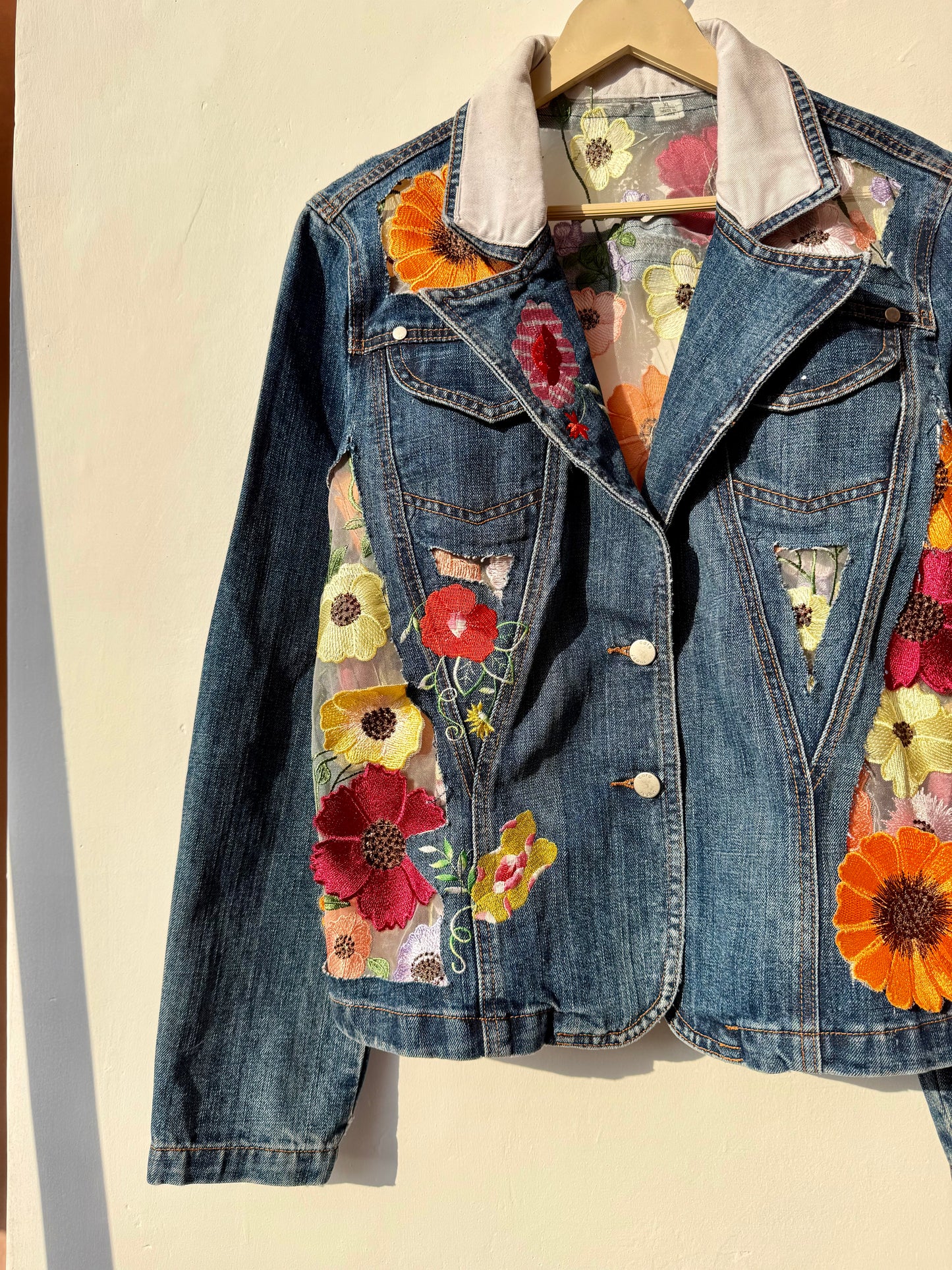 Customised cutwork Denim Jacket