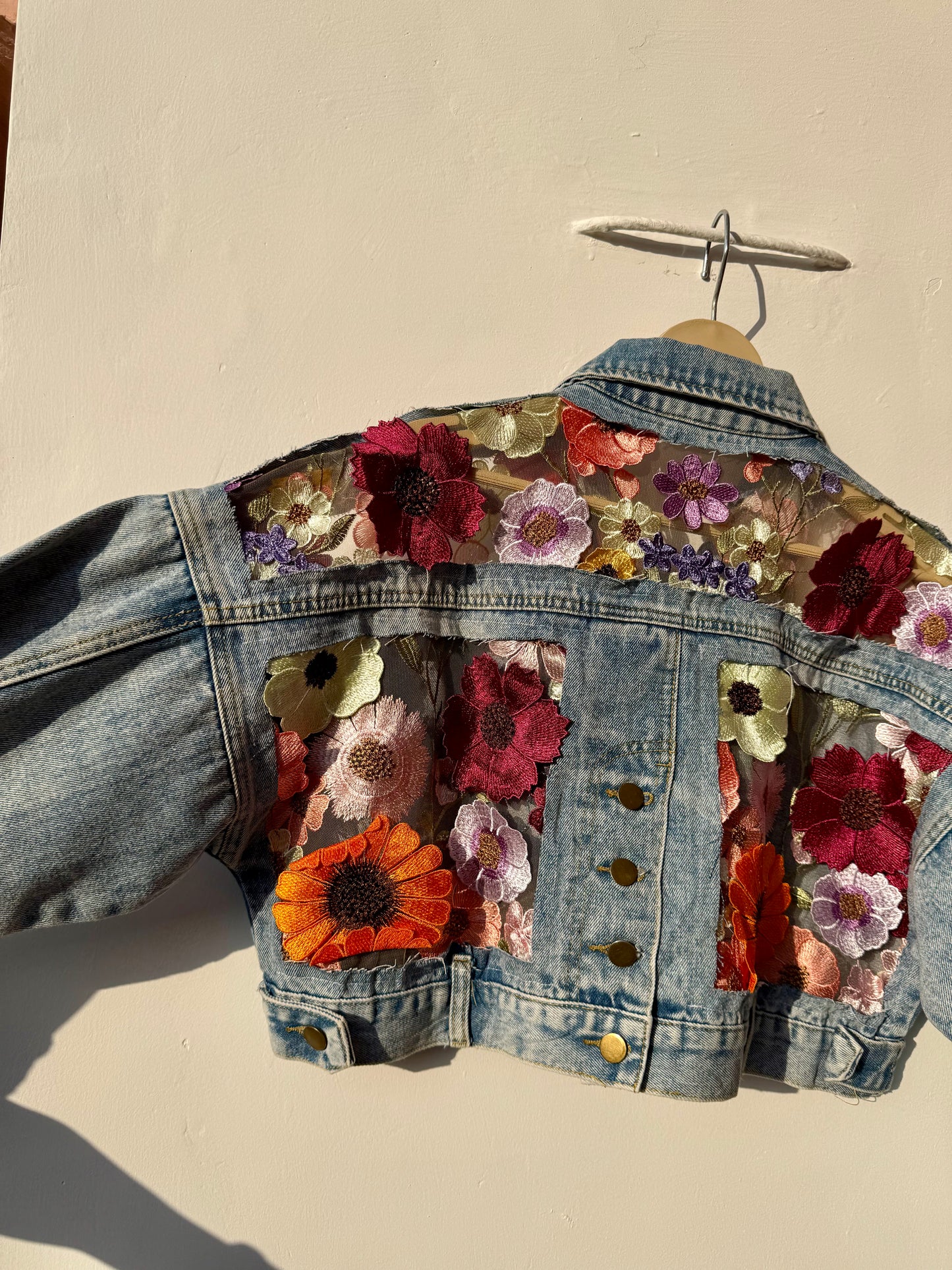 Cutwork patch Denim Jacket