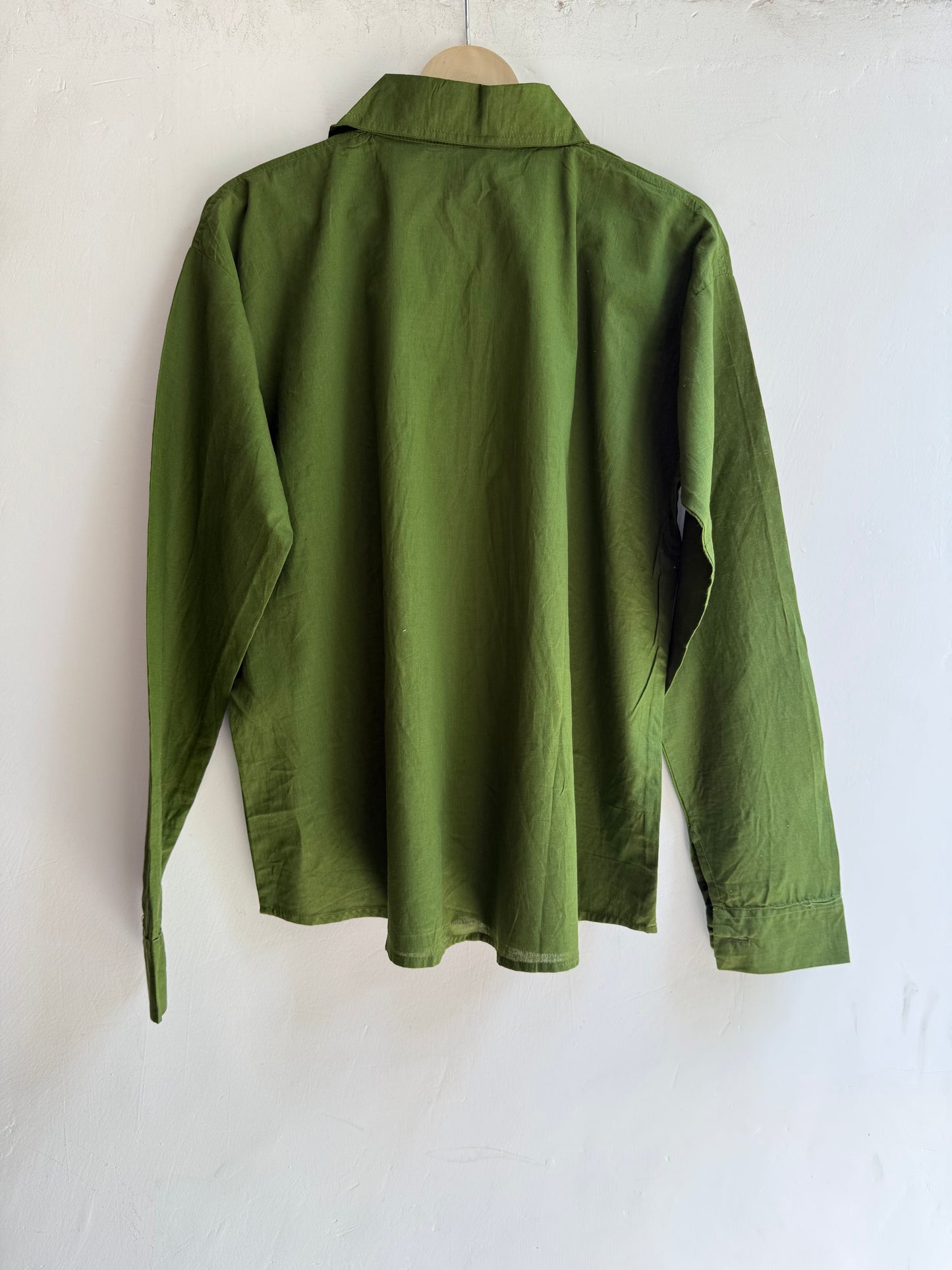 Solid Color Cotton Shirt