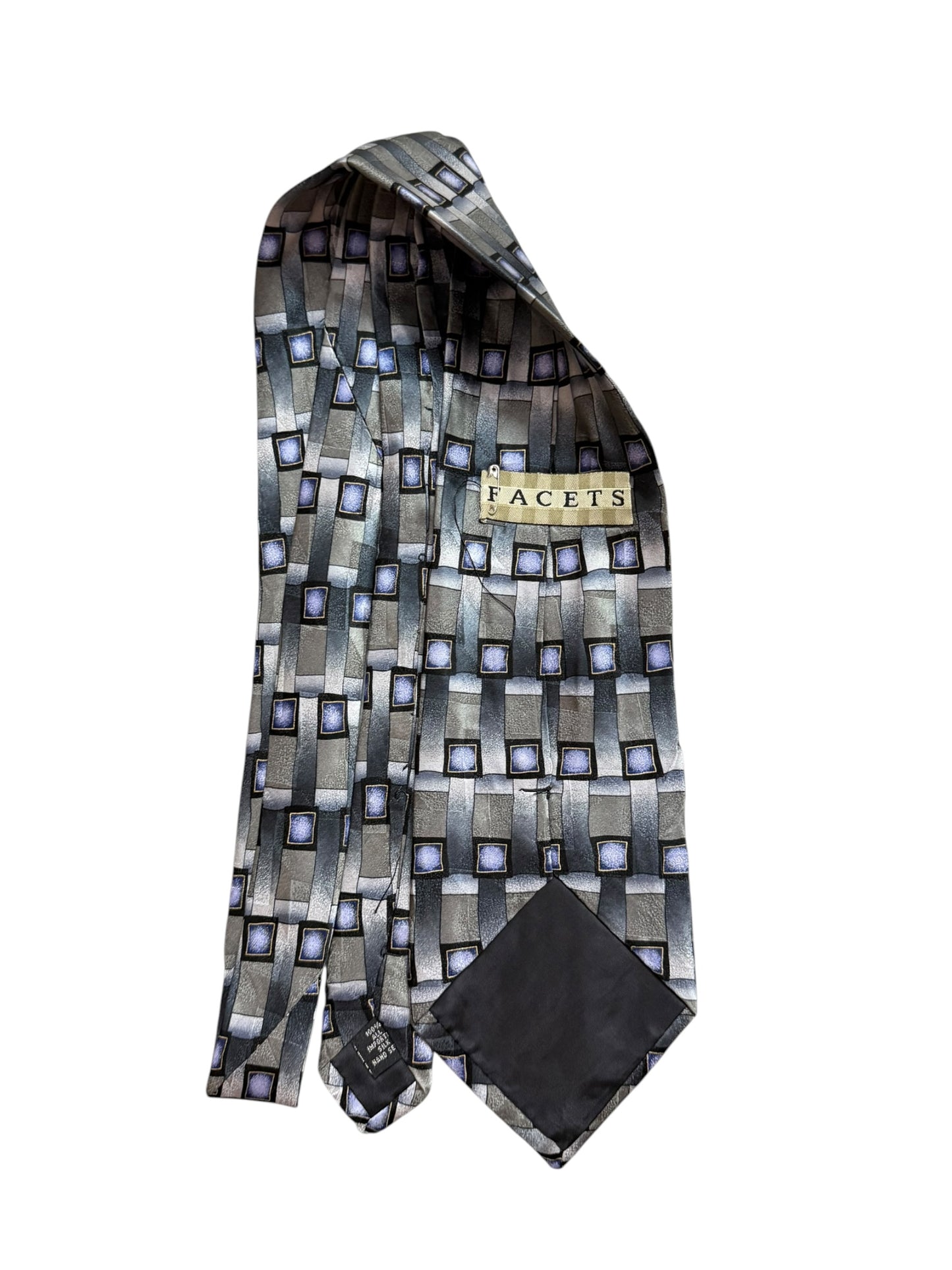 Facets Vintage Silk Tie