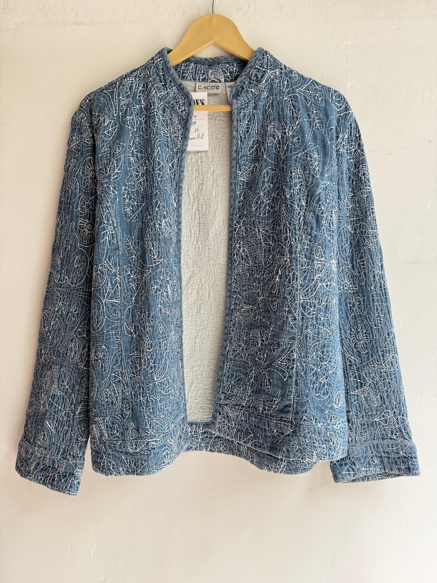 Chico’s Embroidered Jacket