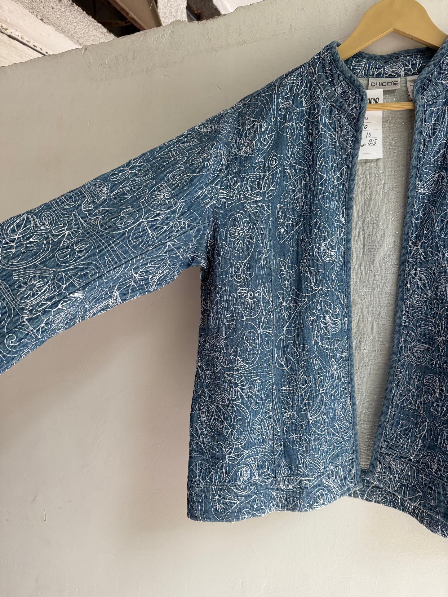 Chico’s Embroidered Jacket