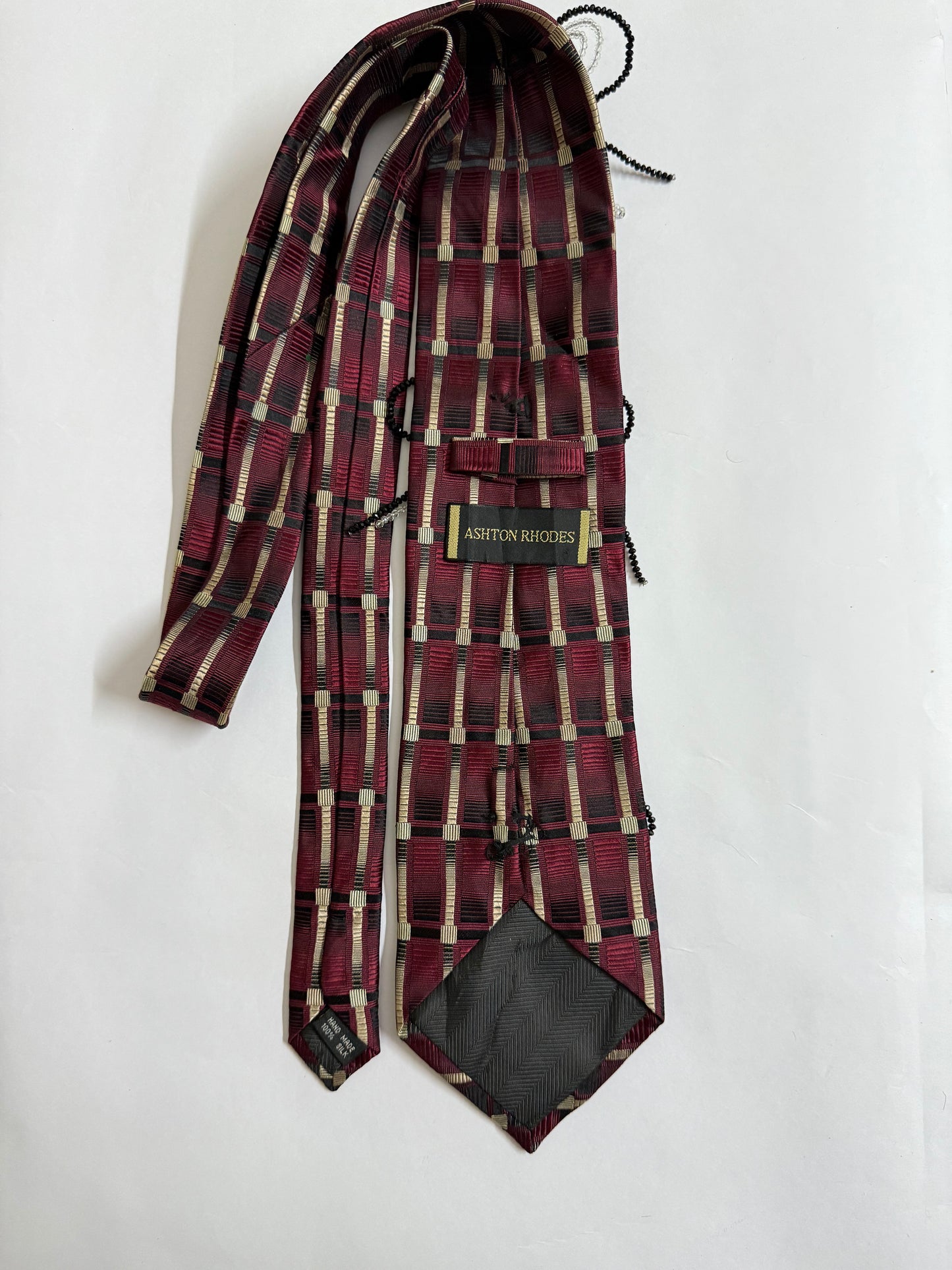 Crystal Bow Handmade Vintage Silk Tie