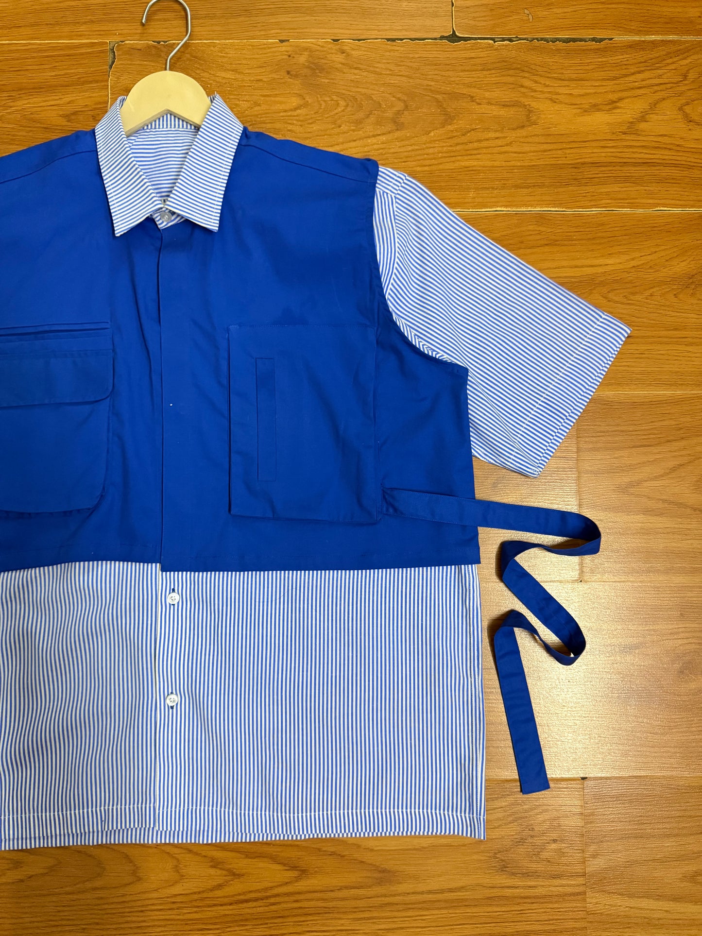 Blue vest 100% Cotton Shirt