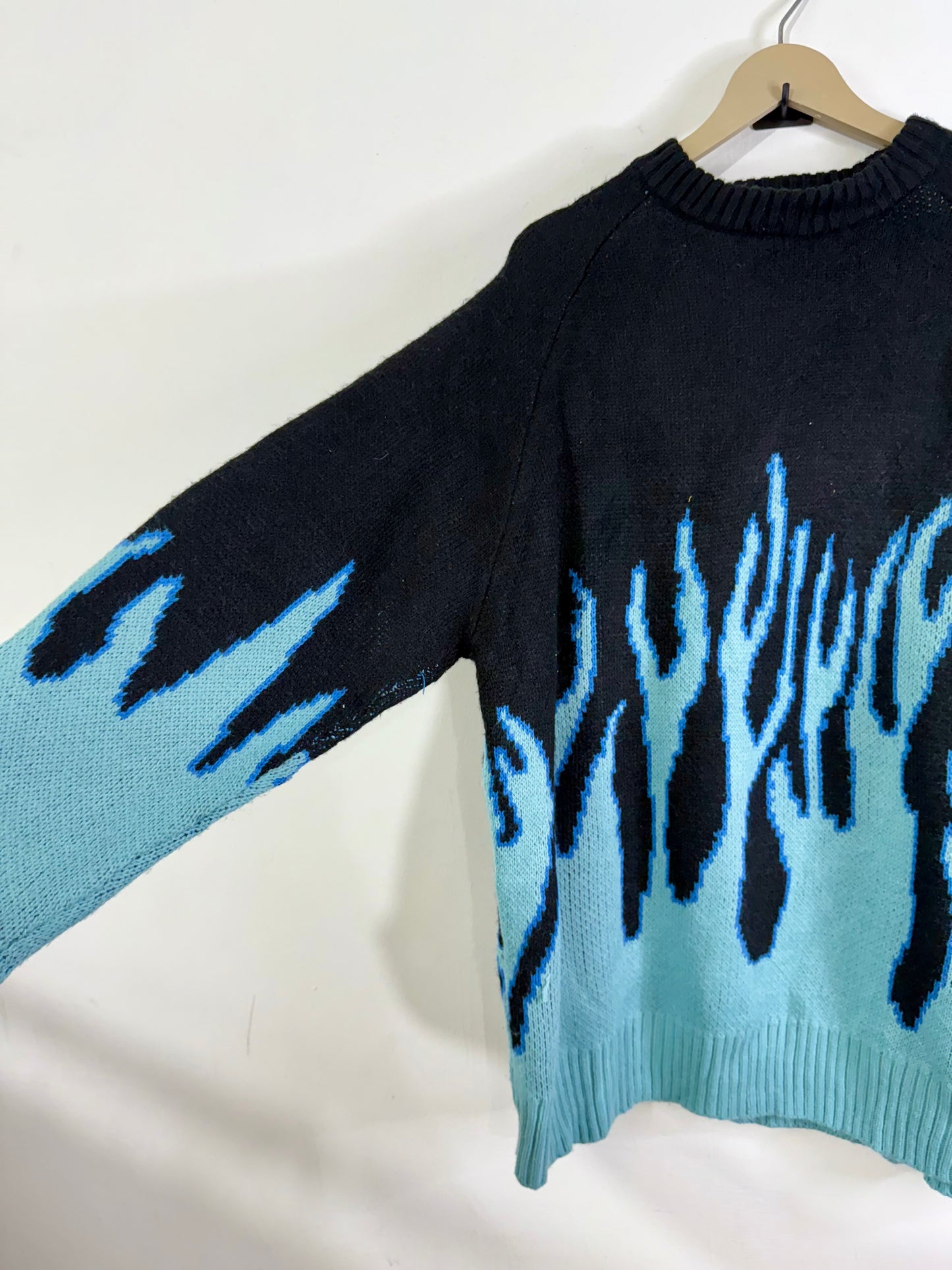 Blue fire Woolen Sweater