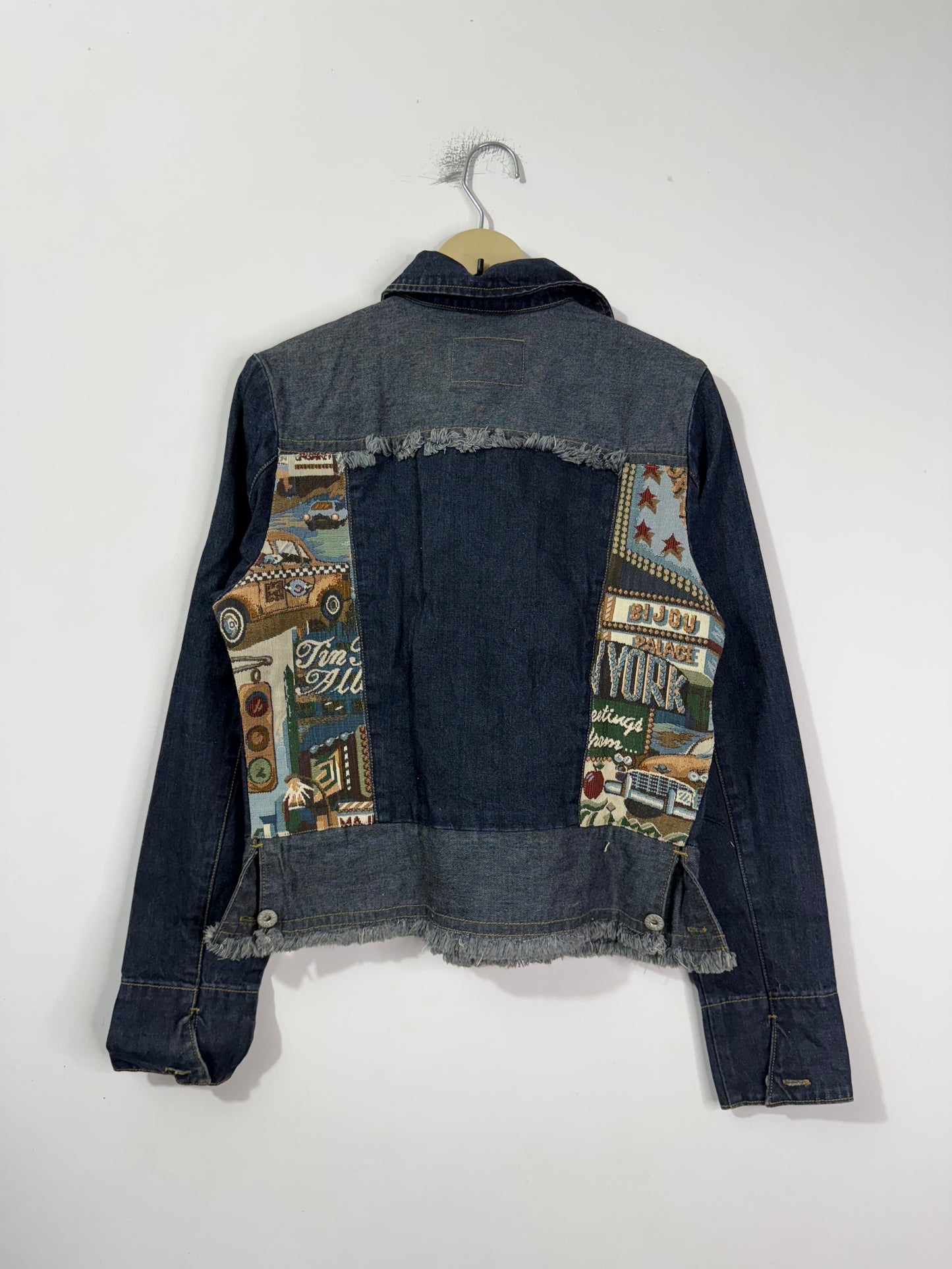 Customised tapestry patch Denim Jacket