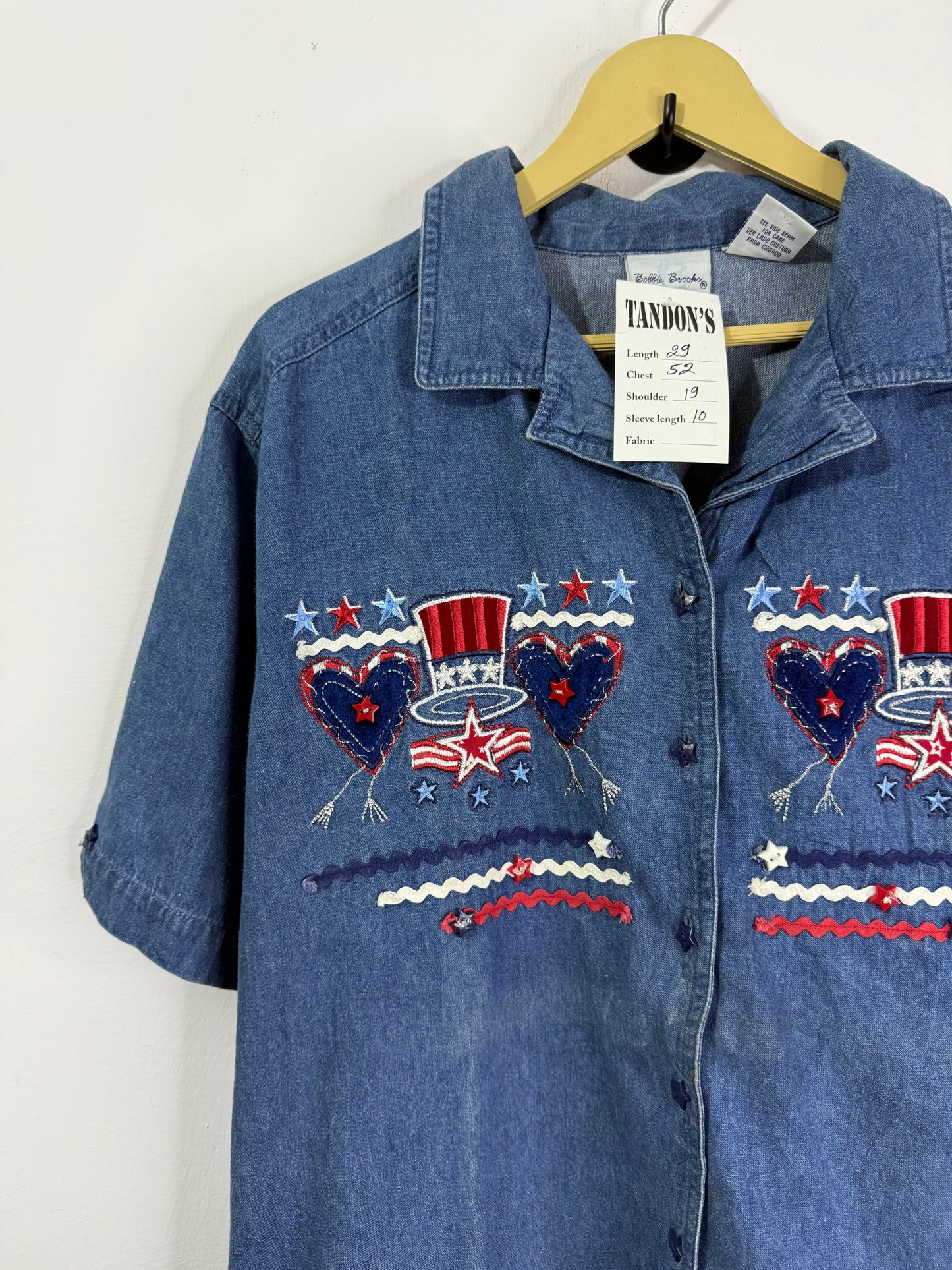 Bobbie Brookn Embroidered Denim Shirt