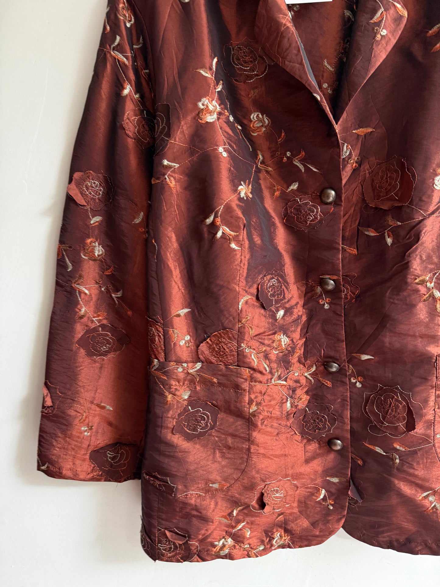 Ligra Silk Embroidered Jacket