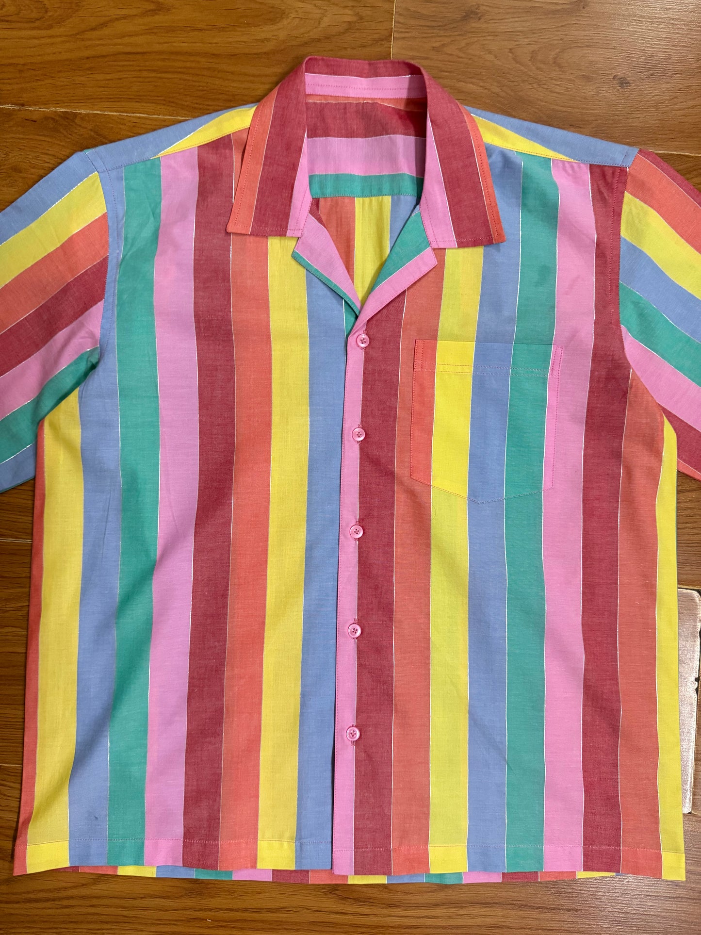 Rainbow strips 100% Cotton shirt