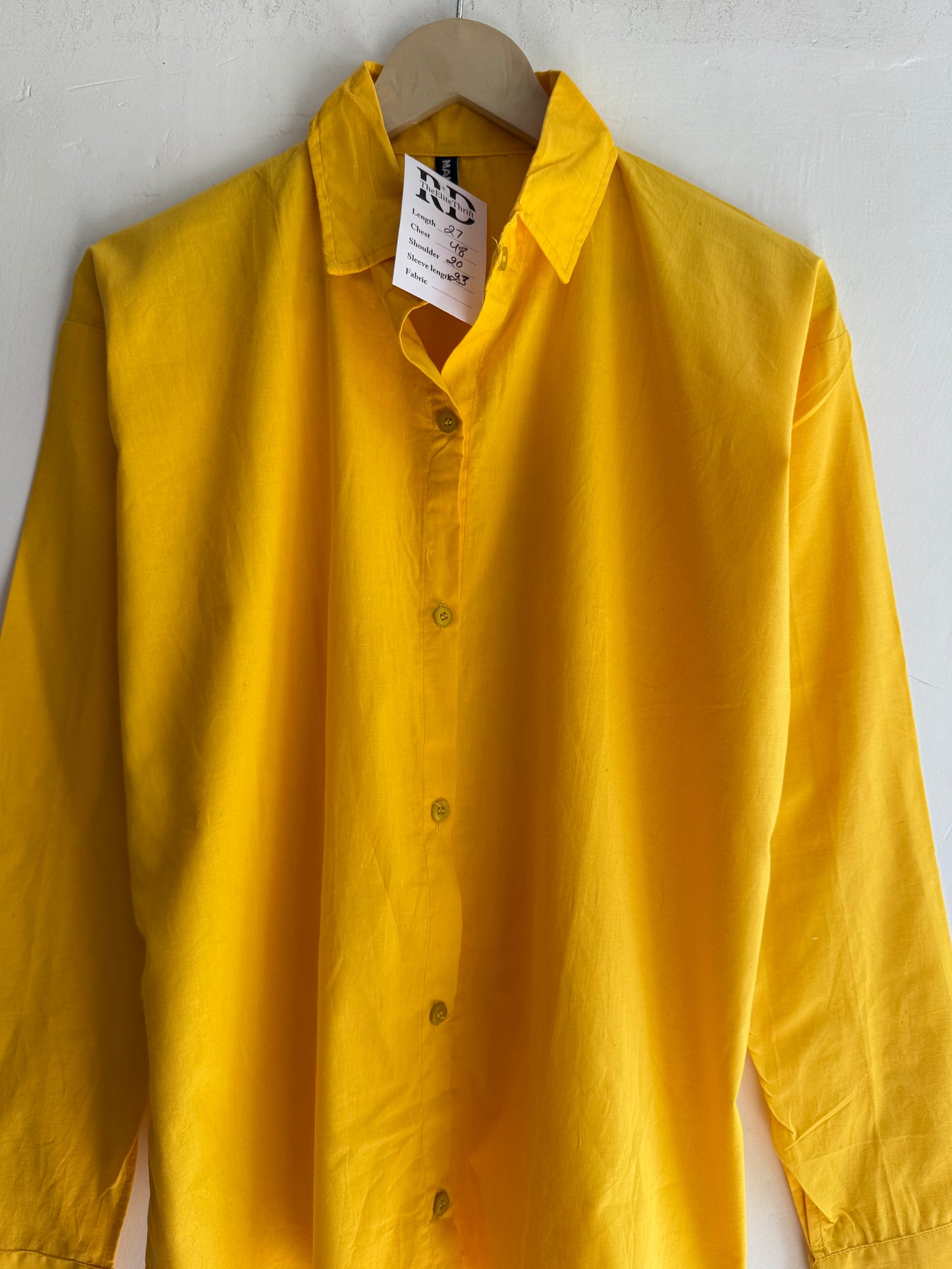 Solid Color Cotton Shirt