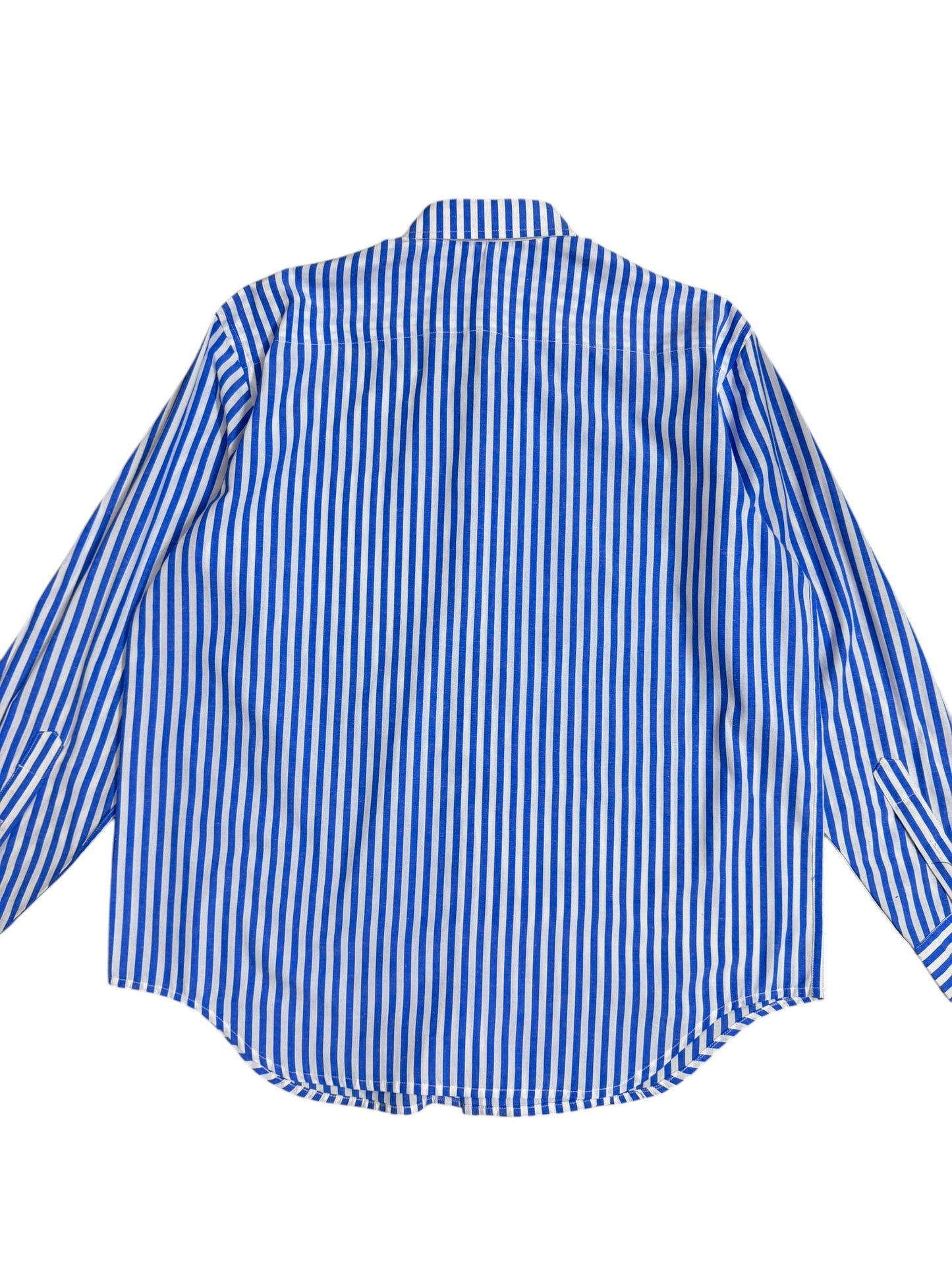 Blue Overlap 100% Cotton Shirt