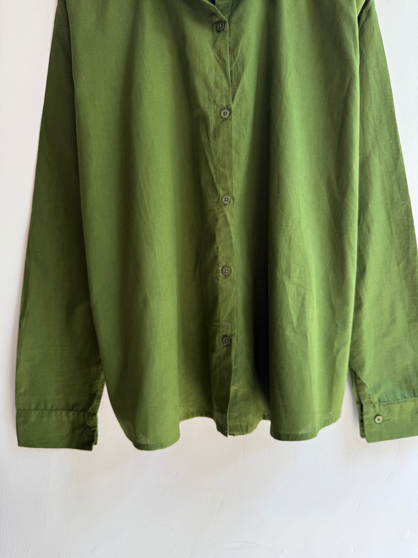 Solid Color Cotton Shirt