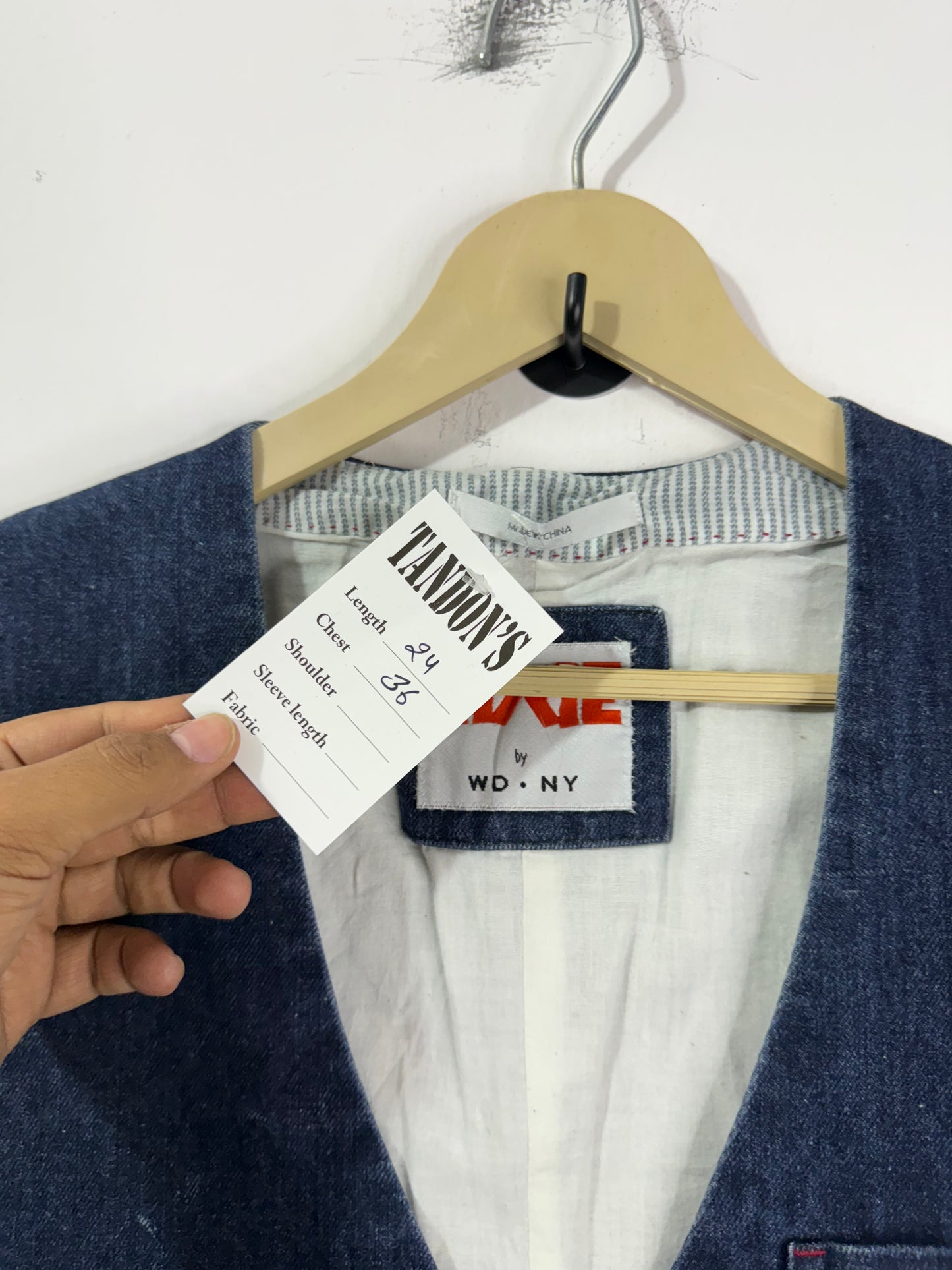 WD.NY Denim Vest