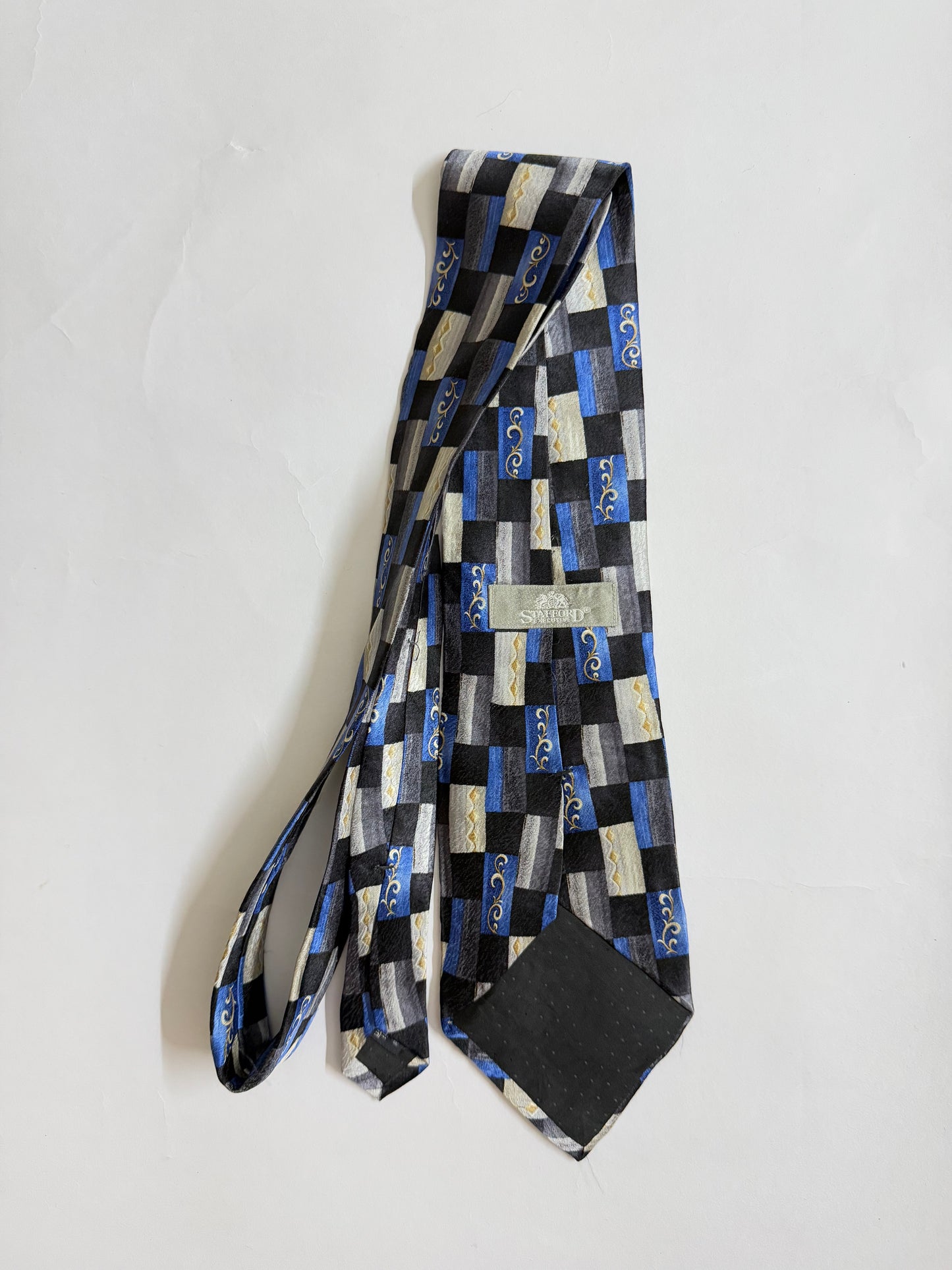 Stafford Vintage silk tie