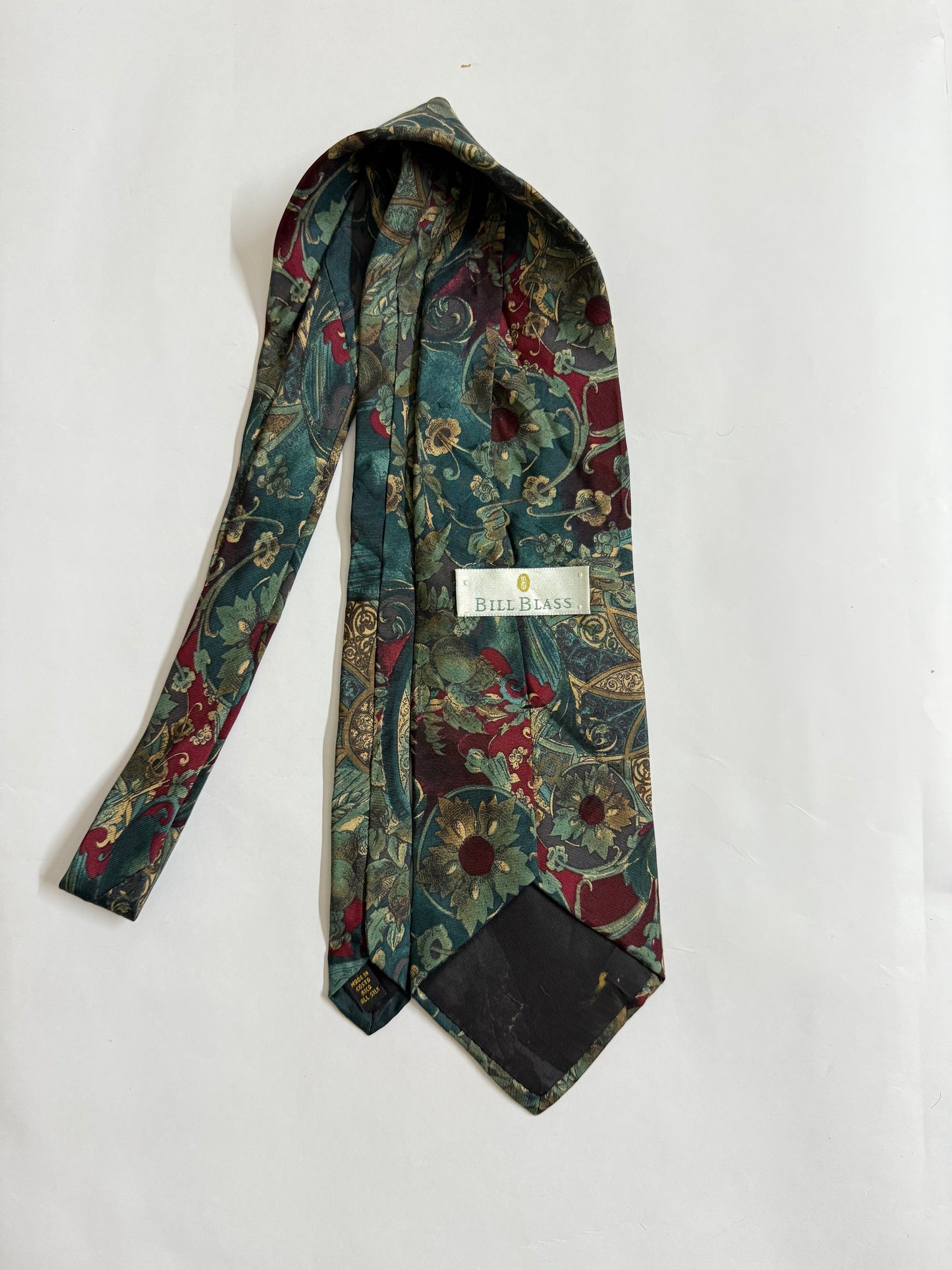 Sunflower Hand painted Vintage Silk Tie