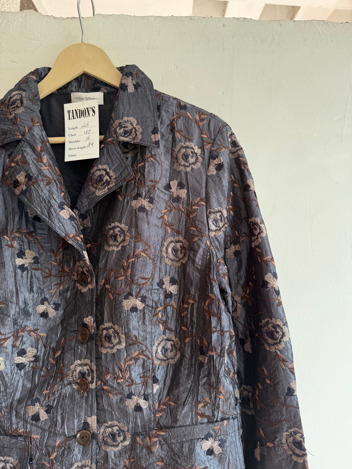 Peter Halm Silk Embroidered Jacket