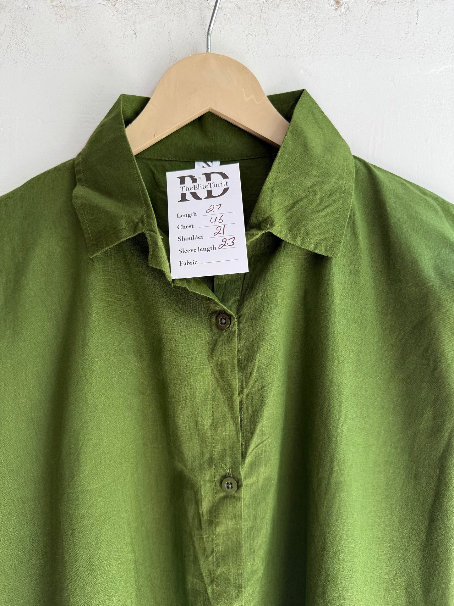 Solid Color Cotton Shirt