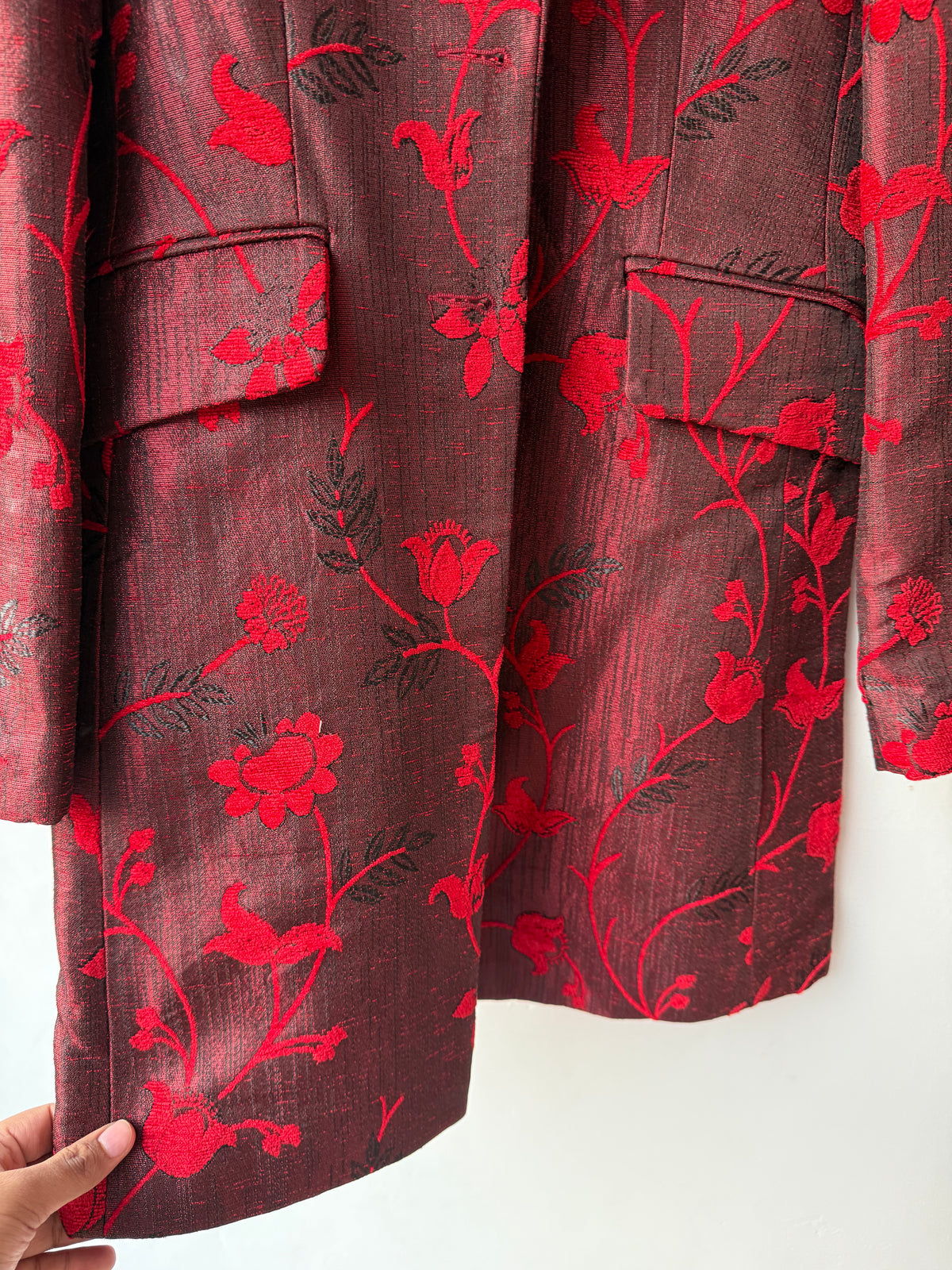 Long Jacquard vintage Jacket