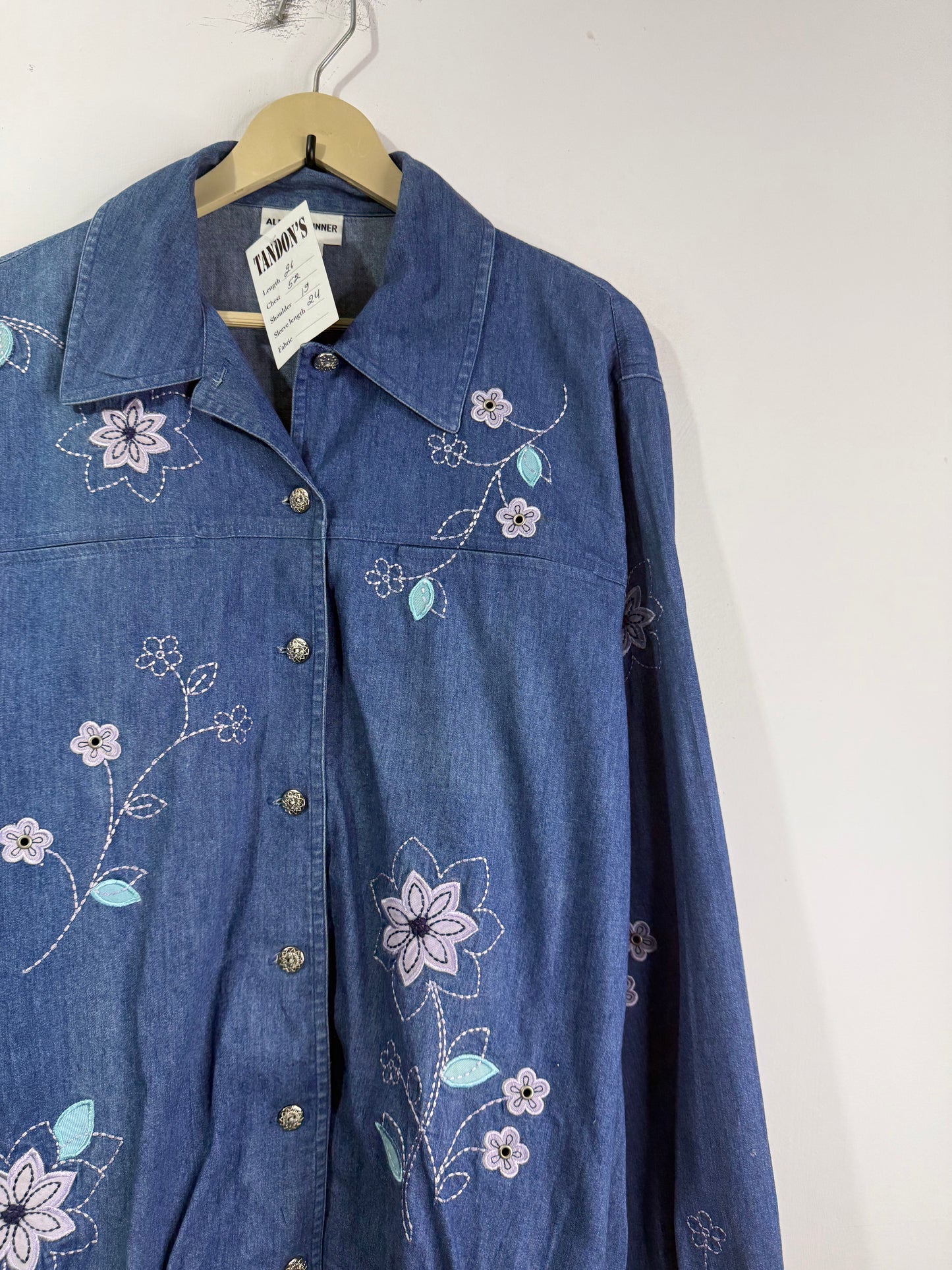 Alfred Benner Embroidered Denim Shirt