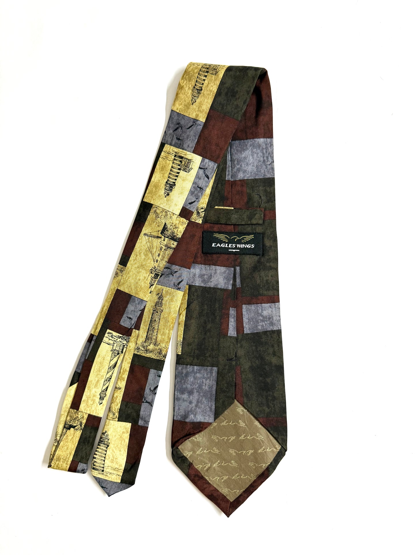 Eagles Wing Vintage Silk Tie