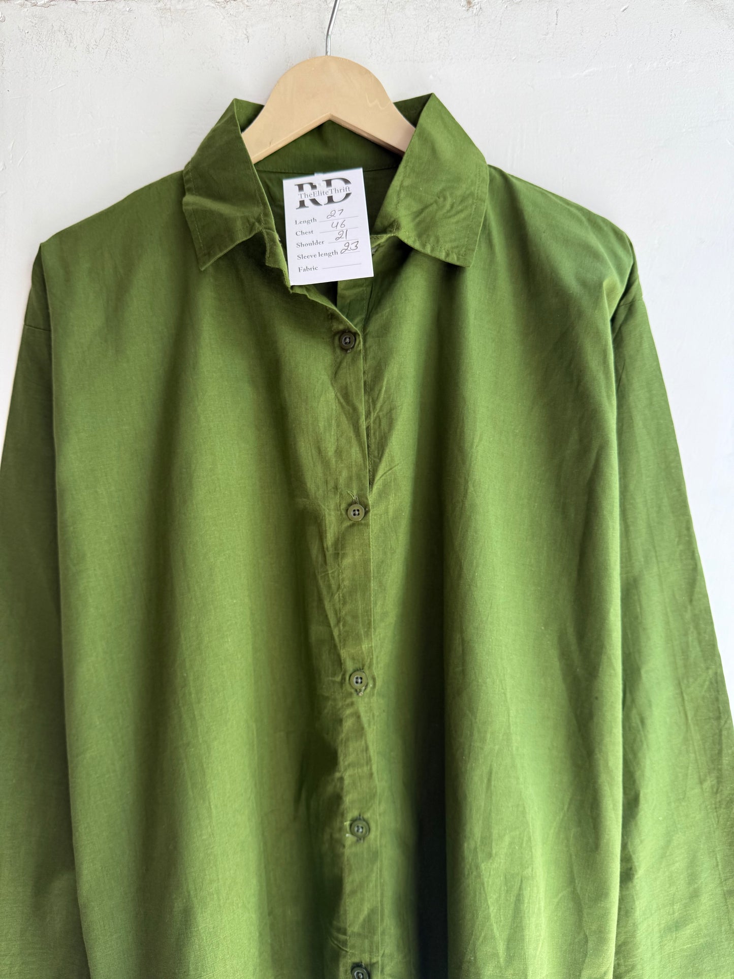 Solid Color Cotton Shirt