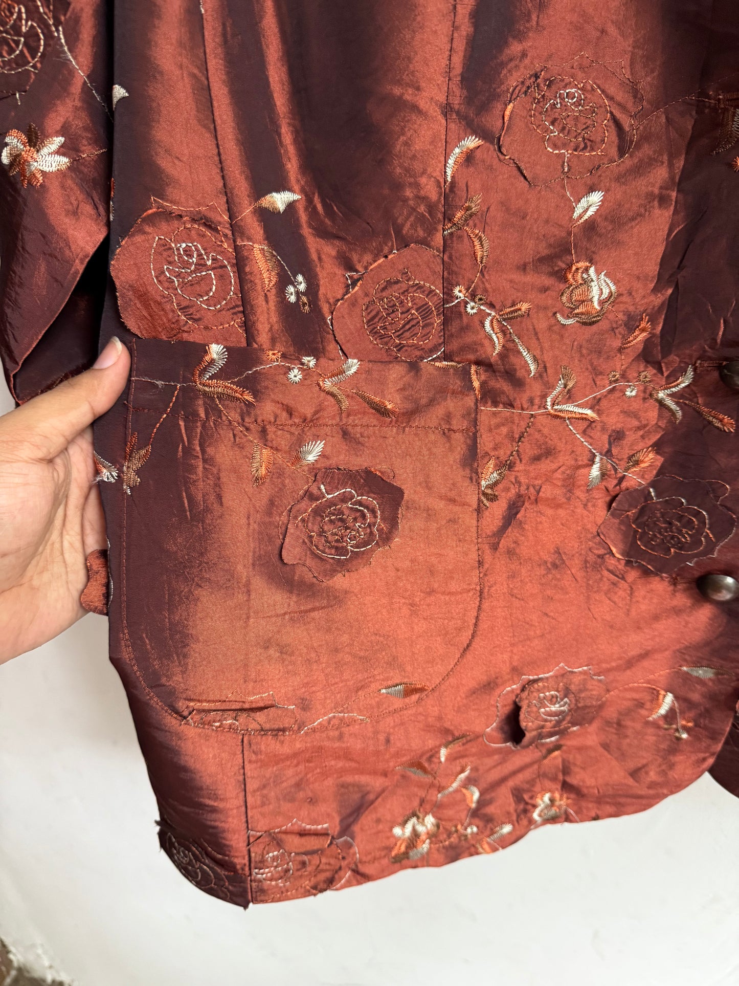 Ligra Silk Embroidered Jacket