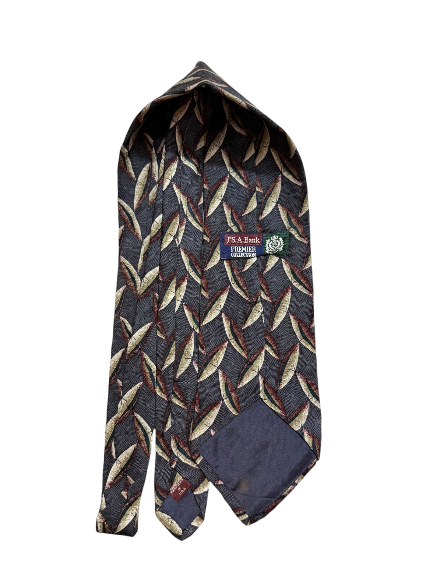 J.s.A bank Vintage Silk Tie