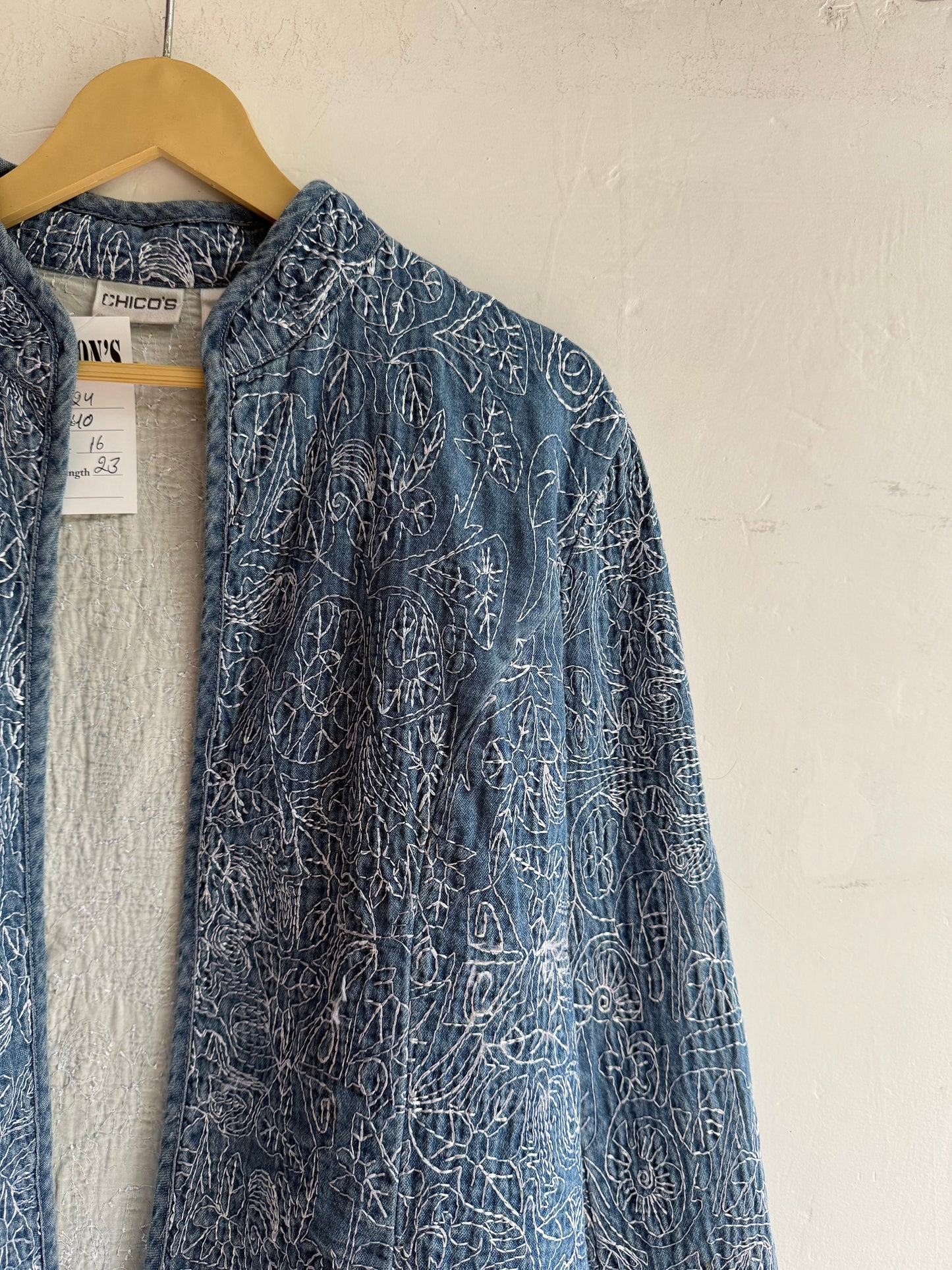Chico’s Embroidered Jacket