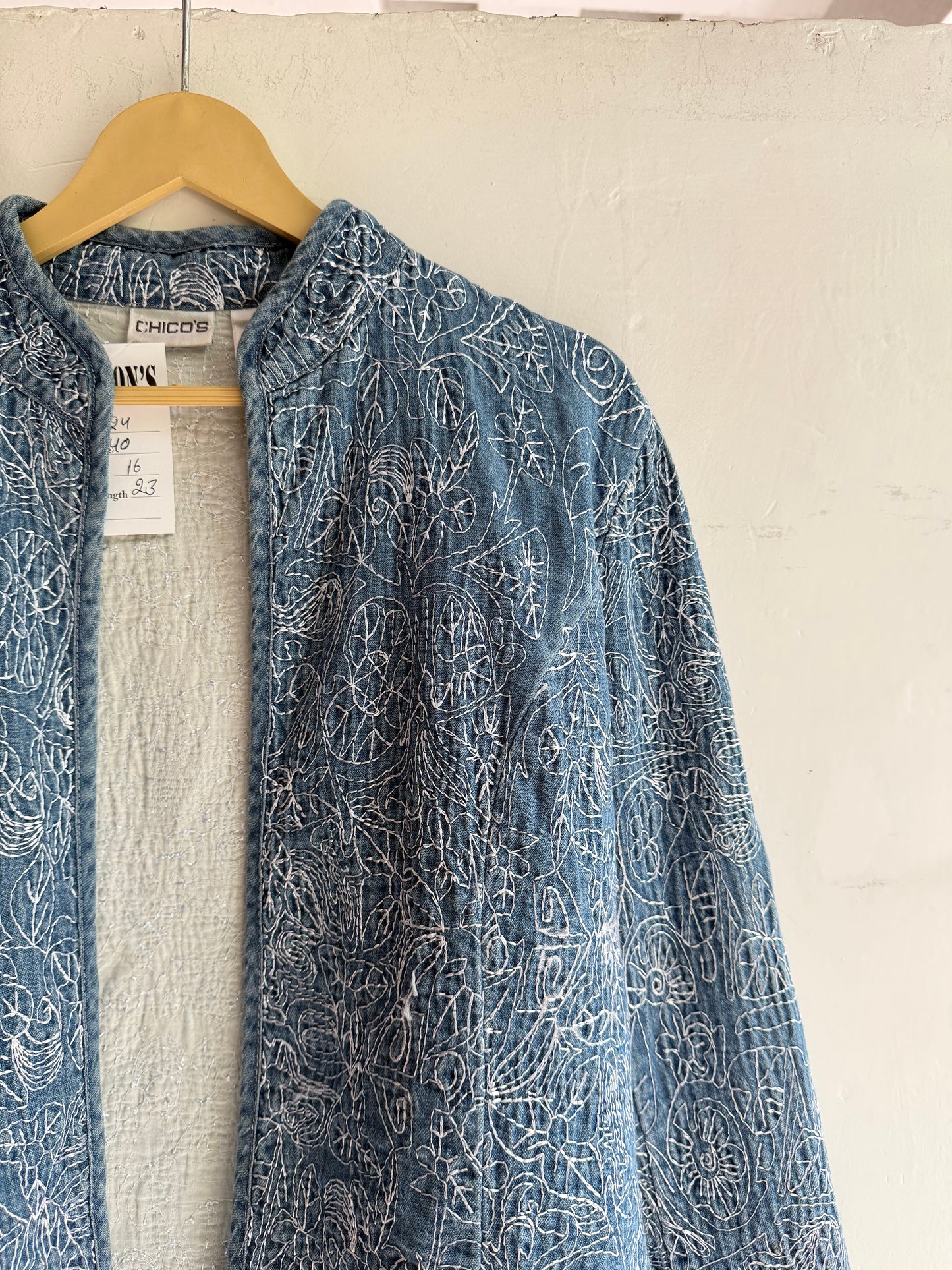 Chico’s Embroidered Jacket