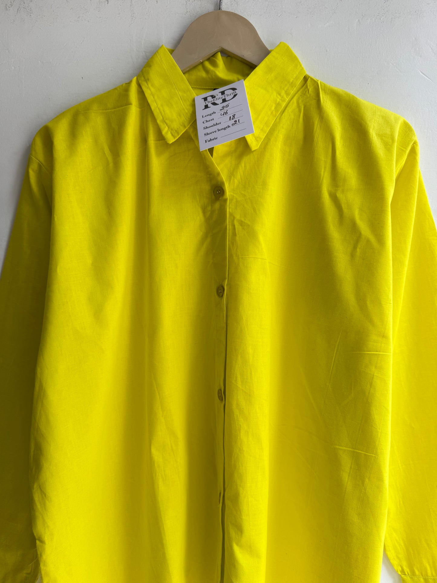 Solid Color Cotton Shirt