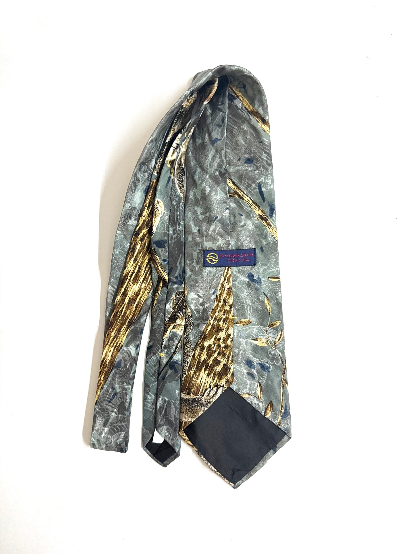 Endangered Species Vintage Silk Tie