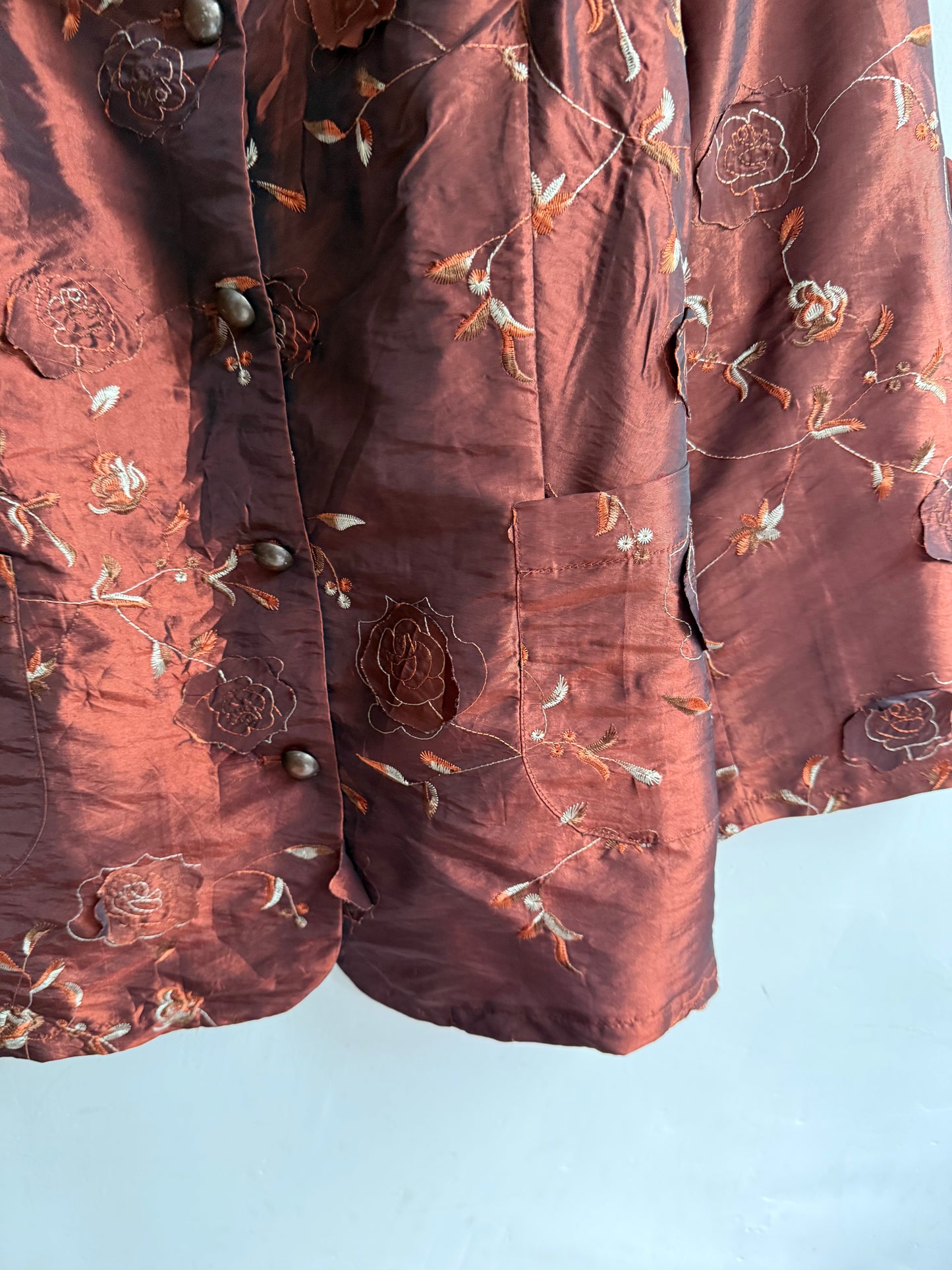 Ligra Silk Embroidered Jacket