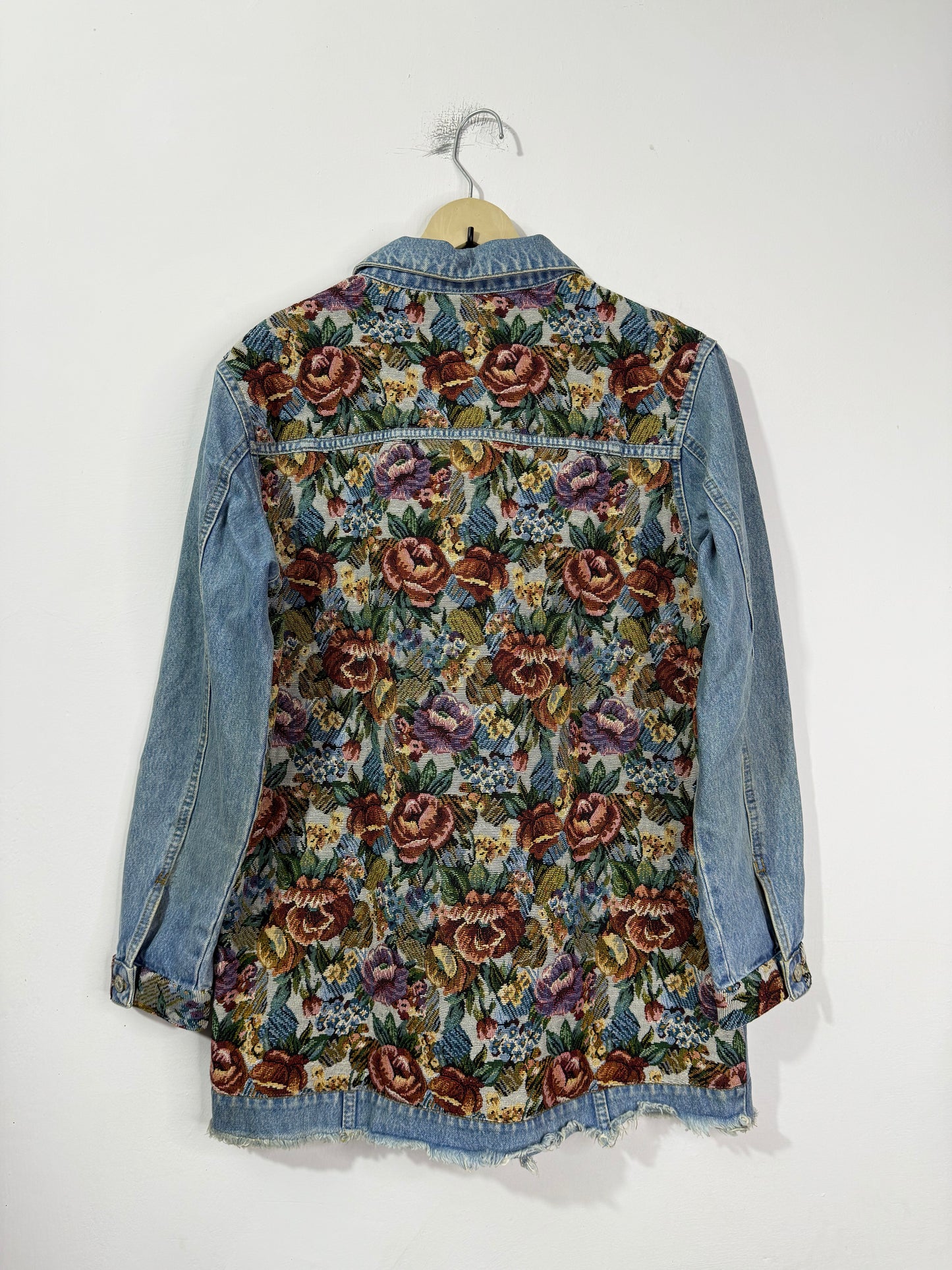 Customised tapestry patch Denim Jacket