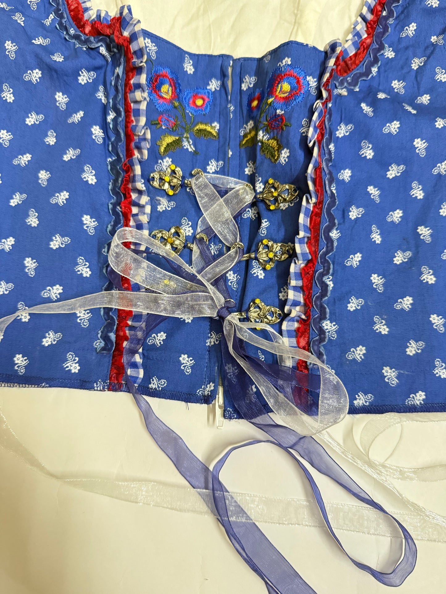 Royal Blue Corset Top