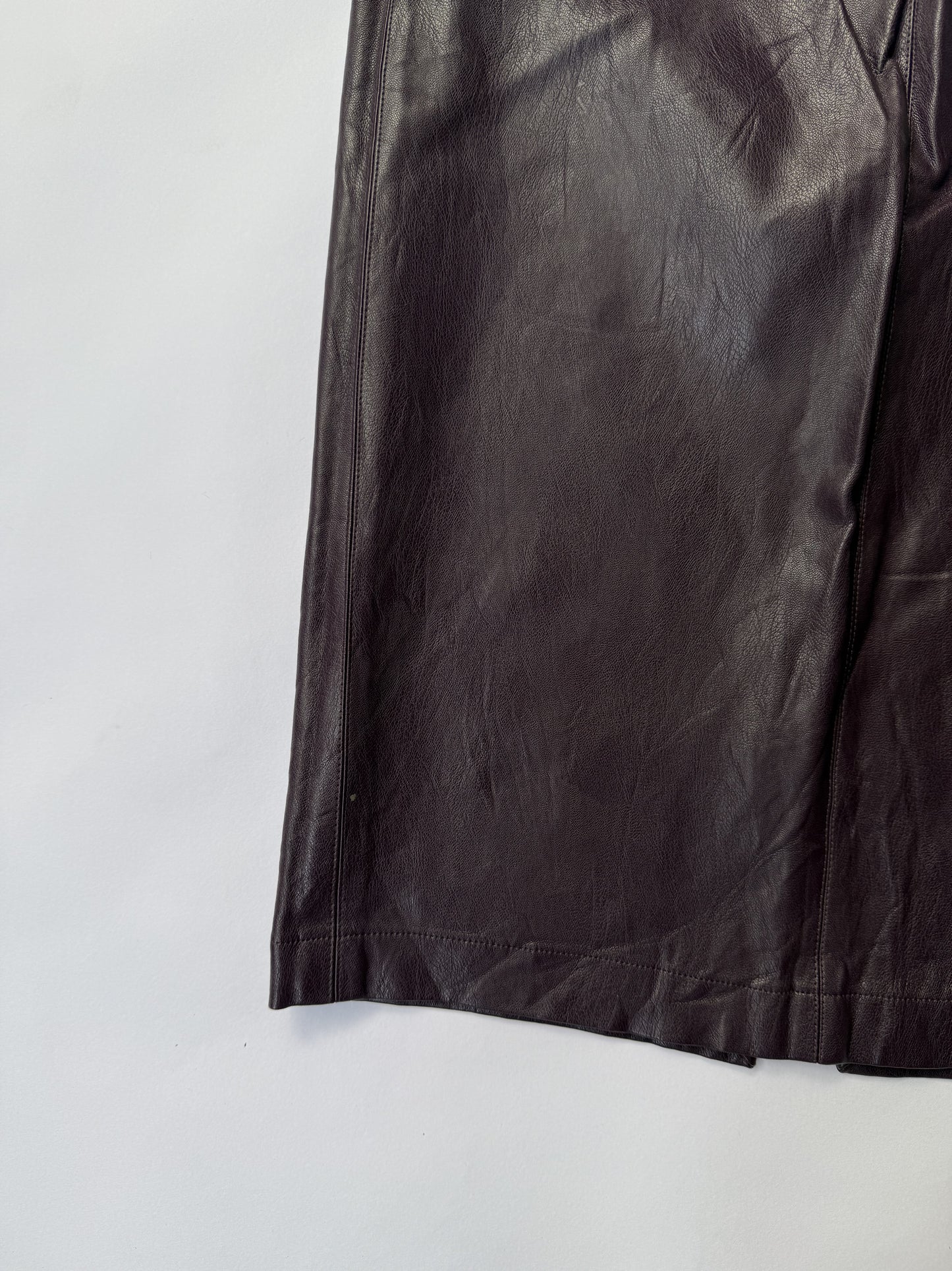 Velvet straight skirt