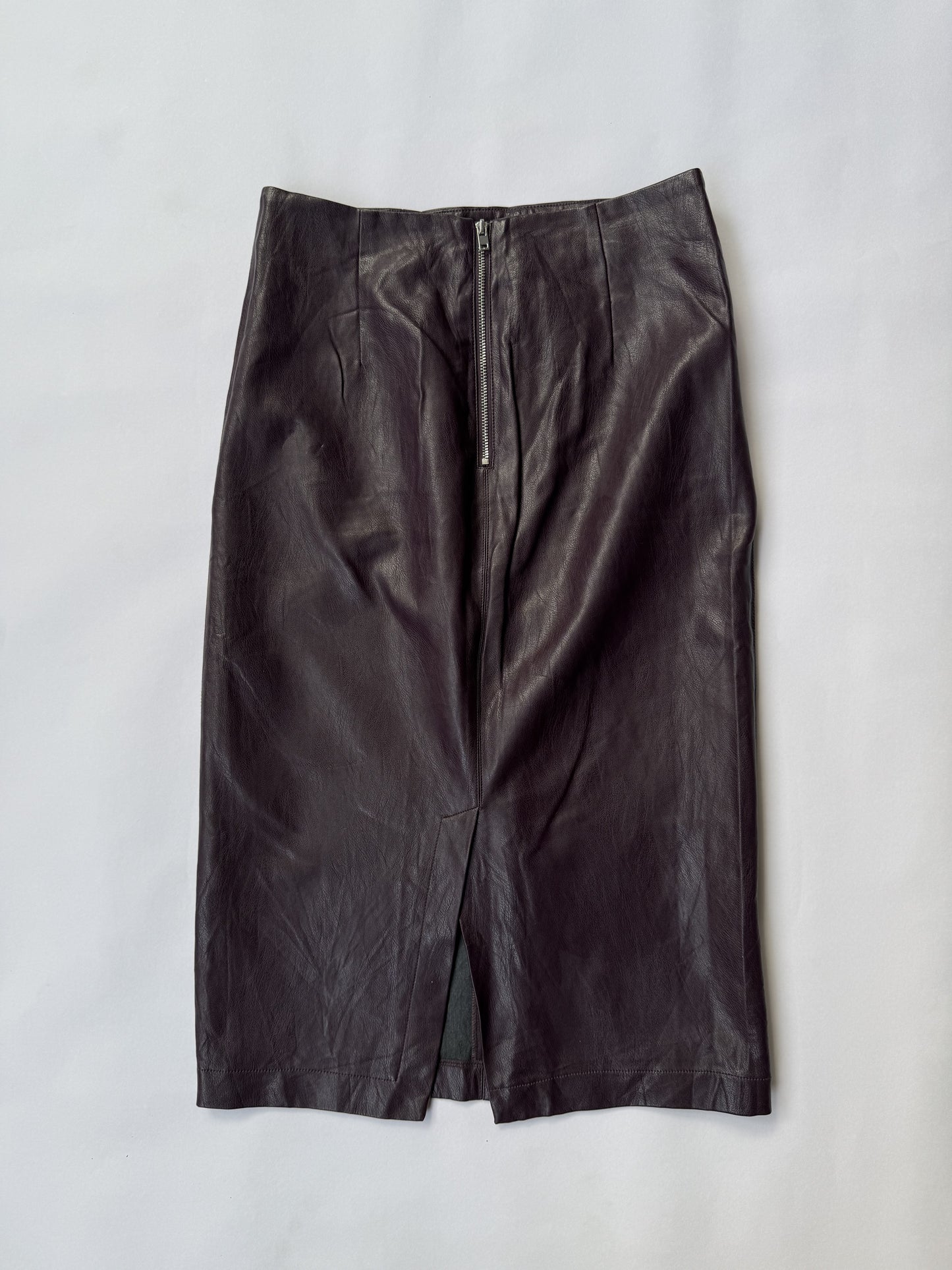 Velvet straight skirt