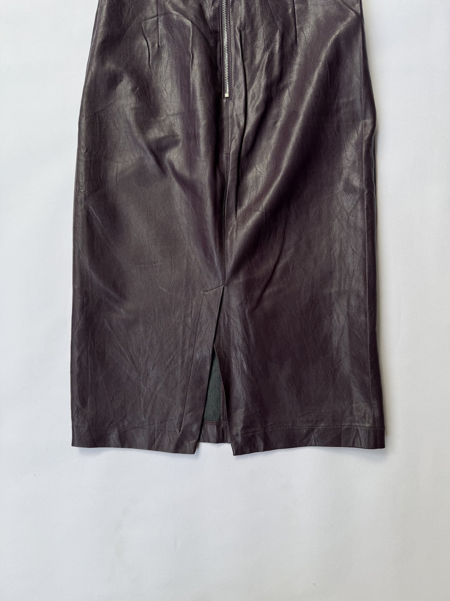 Velvet straight skirt