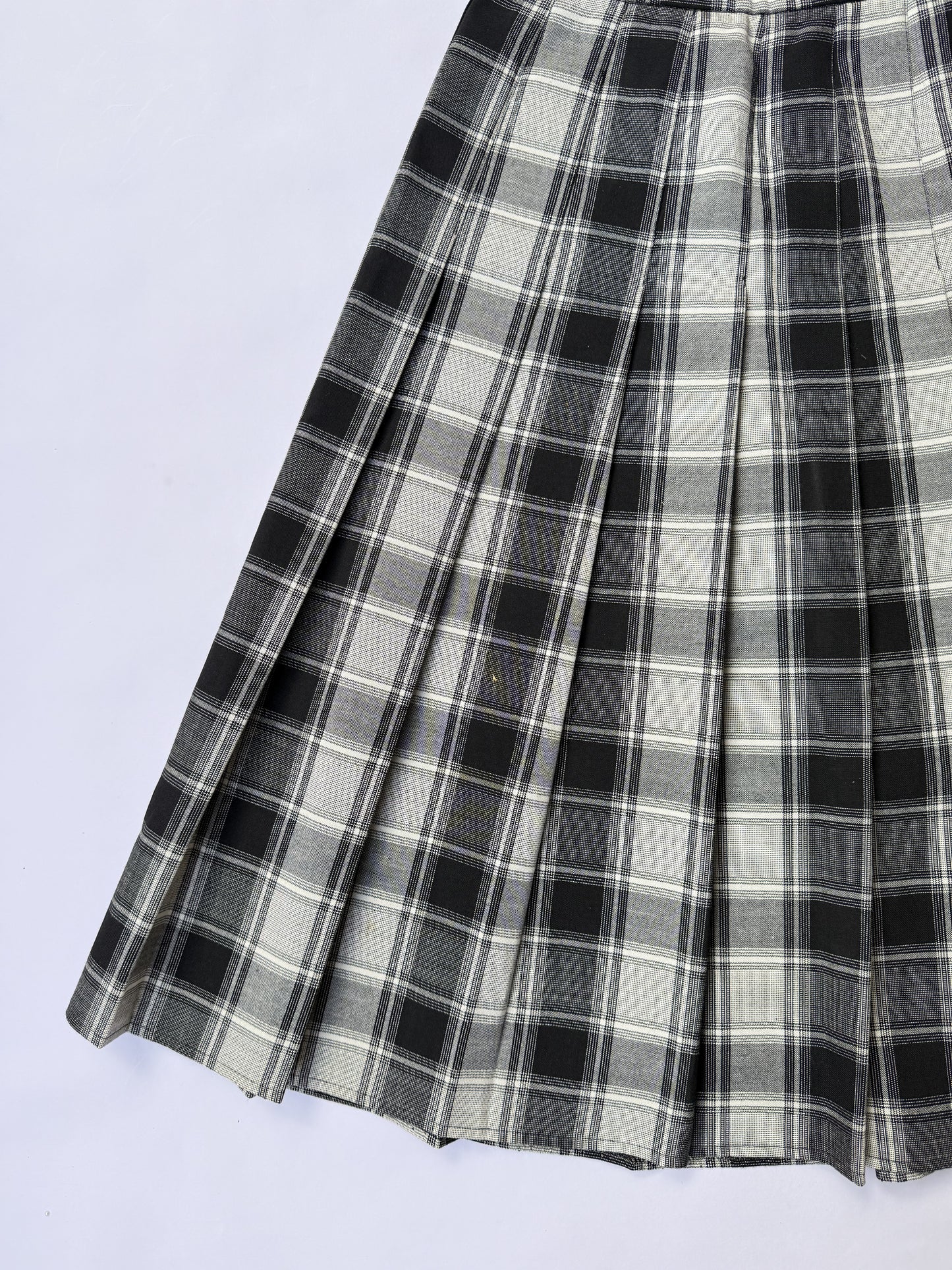 Box Plated A'line Skirt