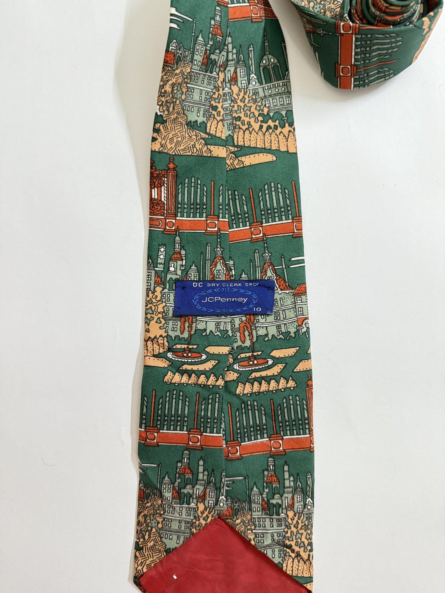 JC Penny vintage silk tie