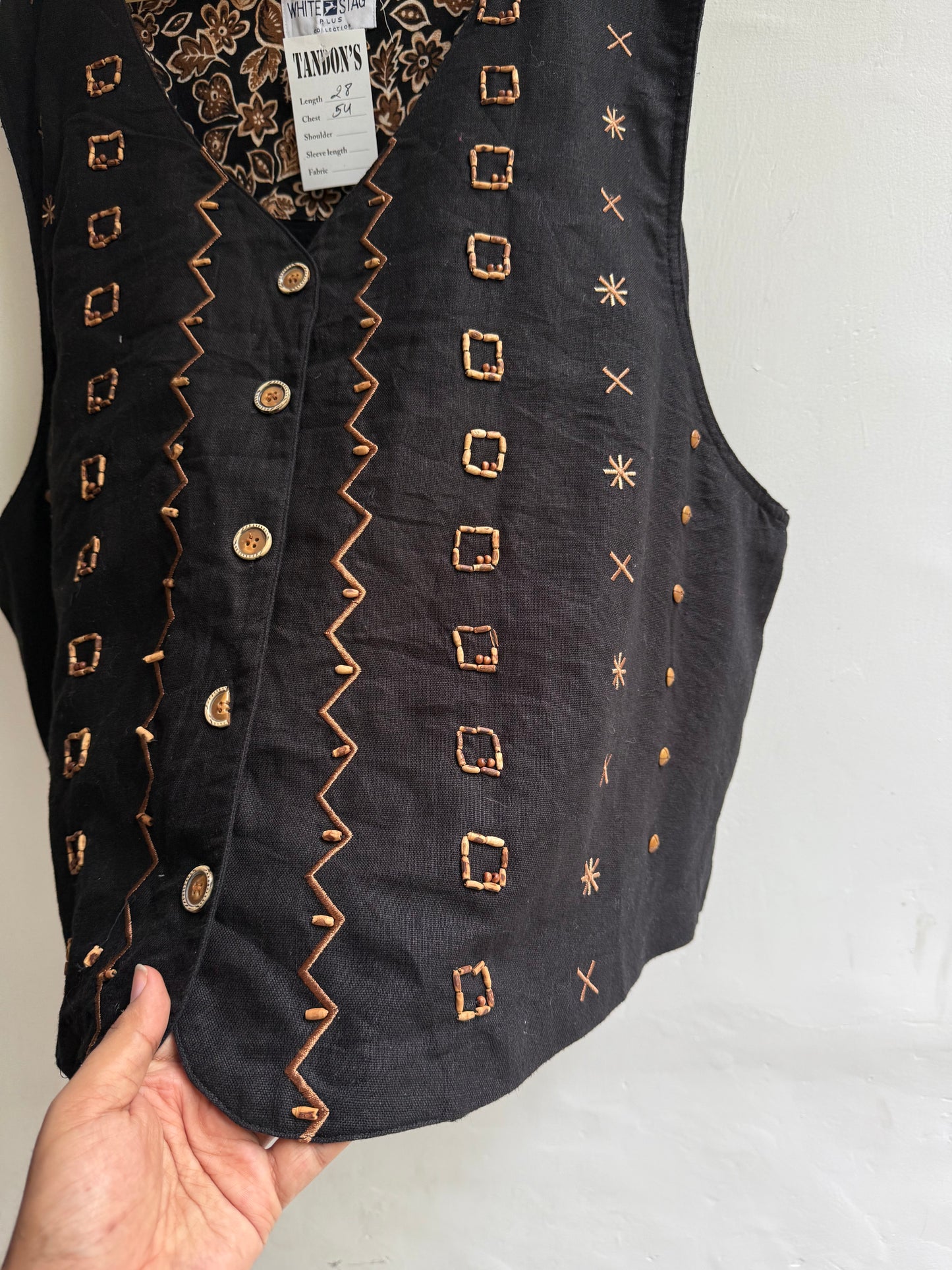White Stag embroidered Vest