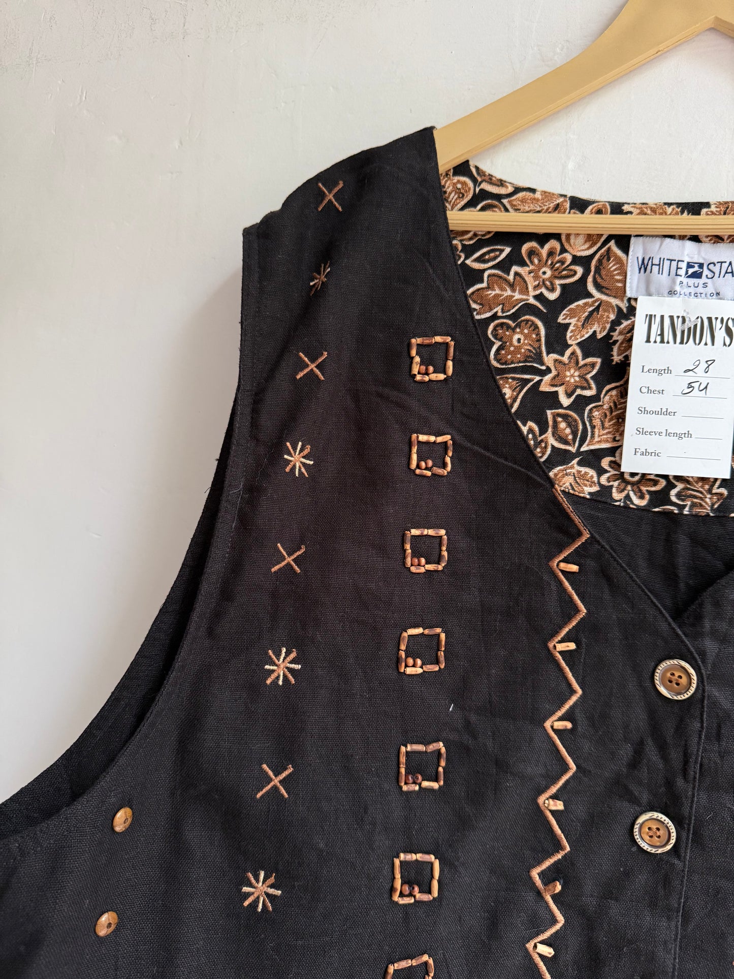 White Stag embroidered Vest