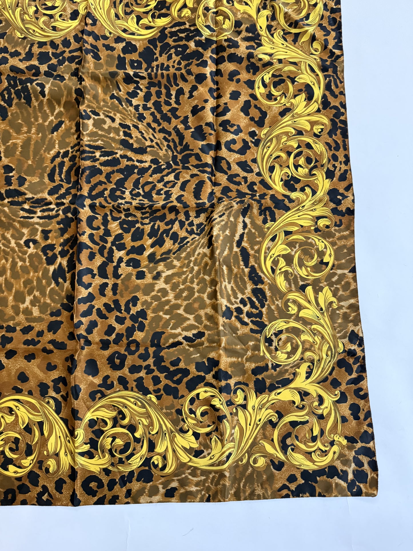Leopard Print vintage silk scarves