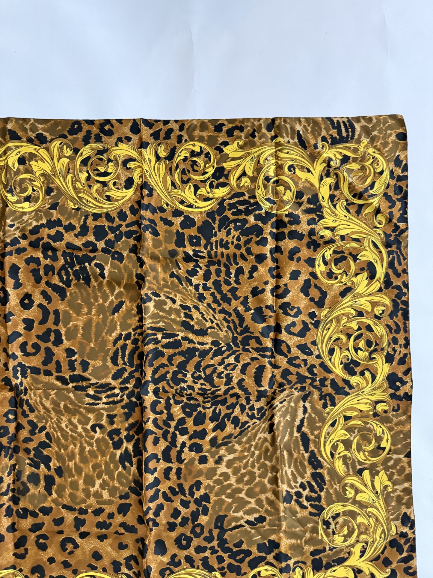 Leopard Print vintage silk scarves