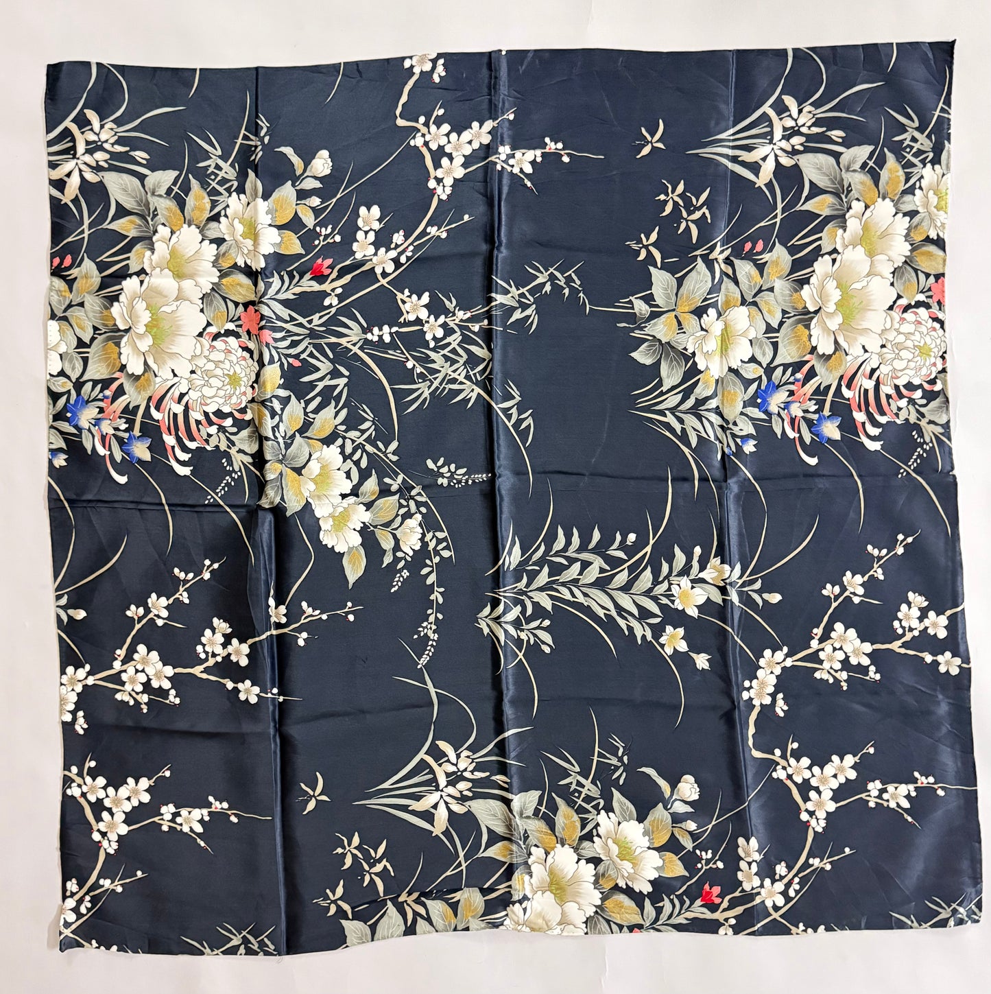 Floral Print vintage Silk scarves