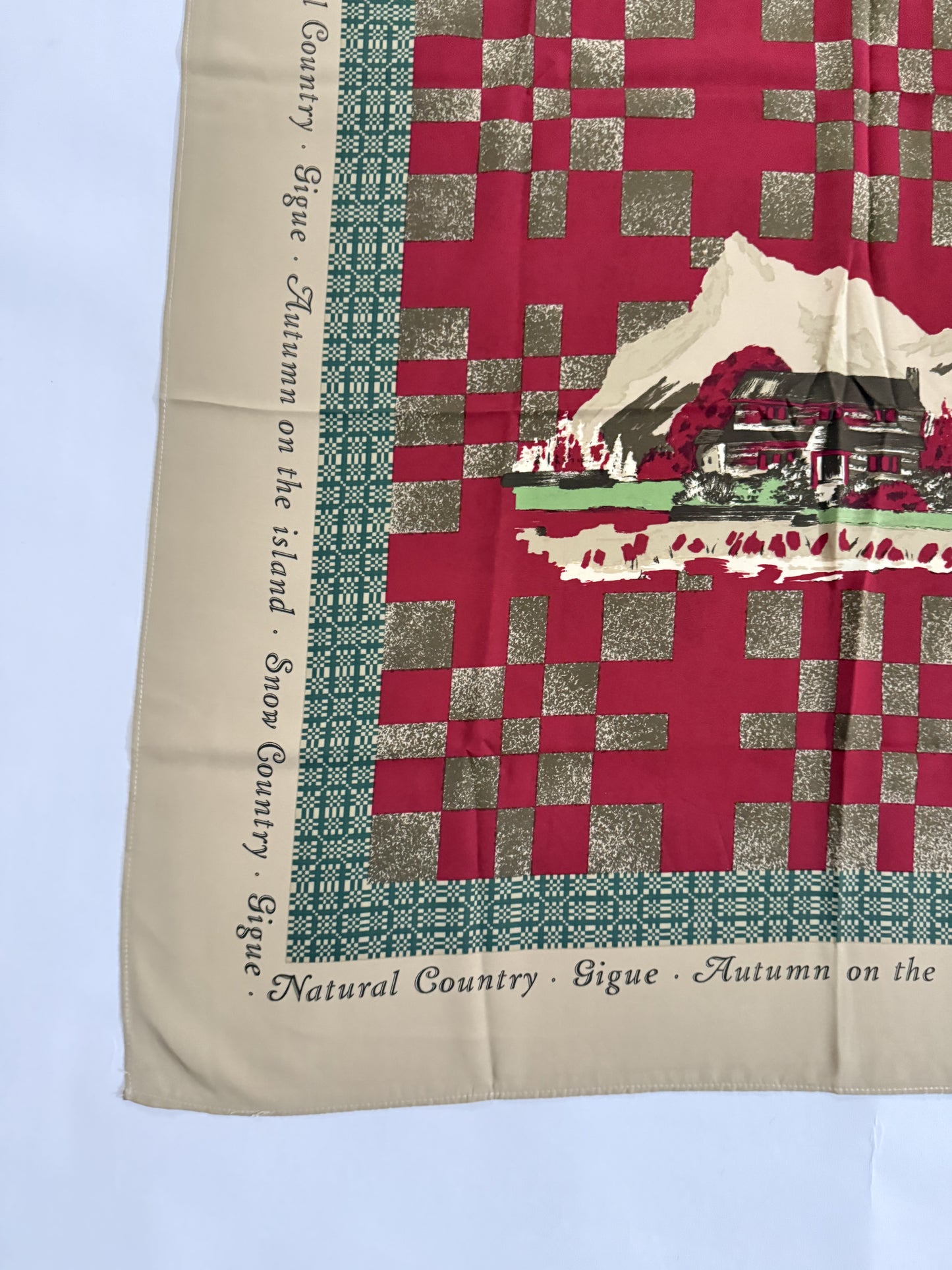 Natural Country. Gigue. vintage silk scarves