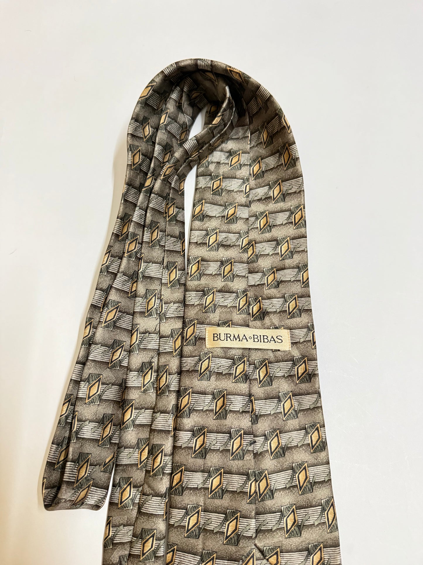 Sunflower Handpaint vintage silk tie