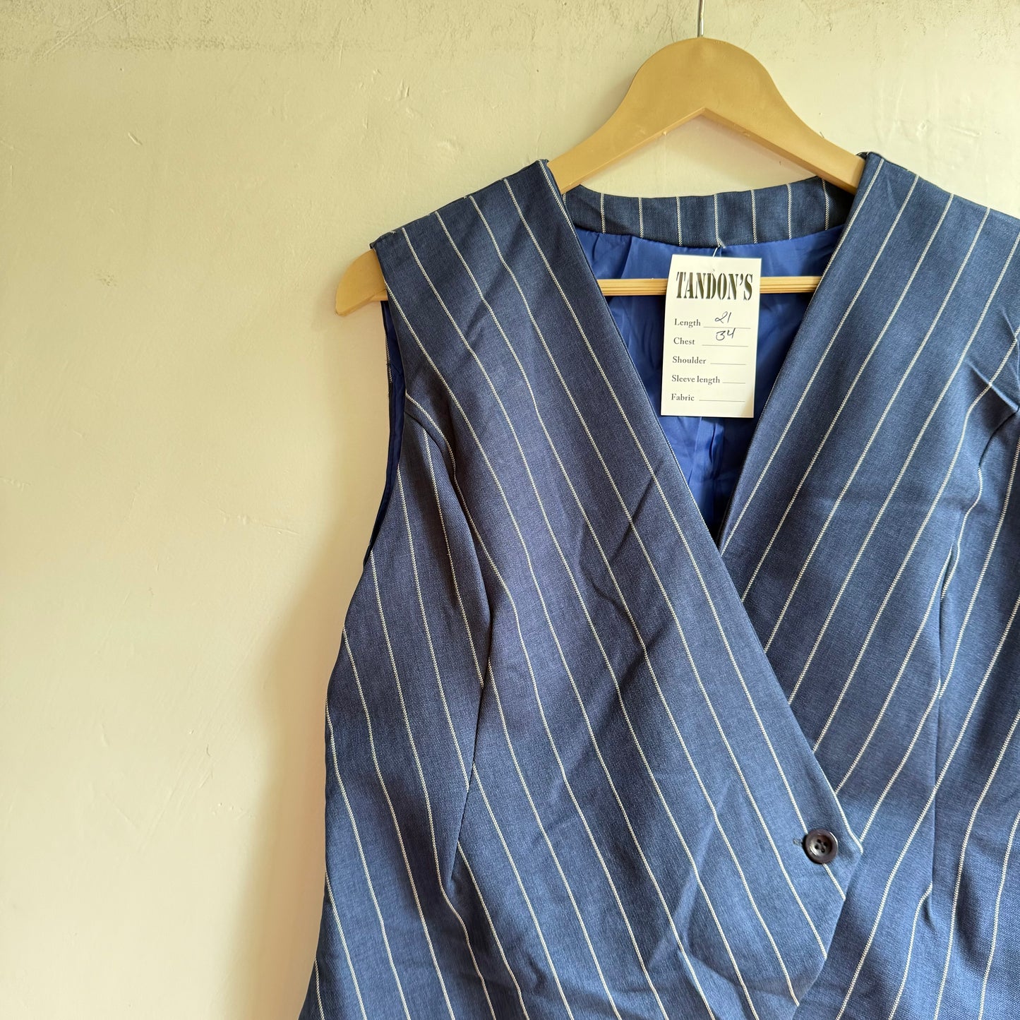 Overlap Striped Vest