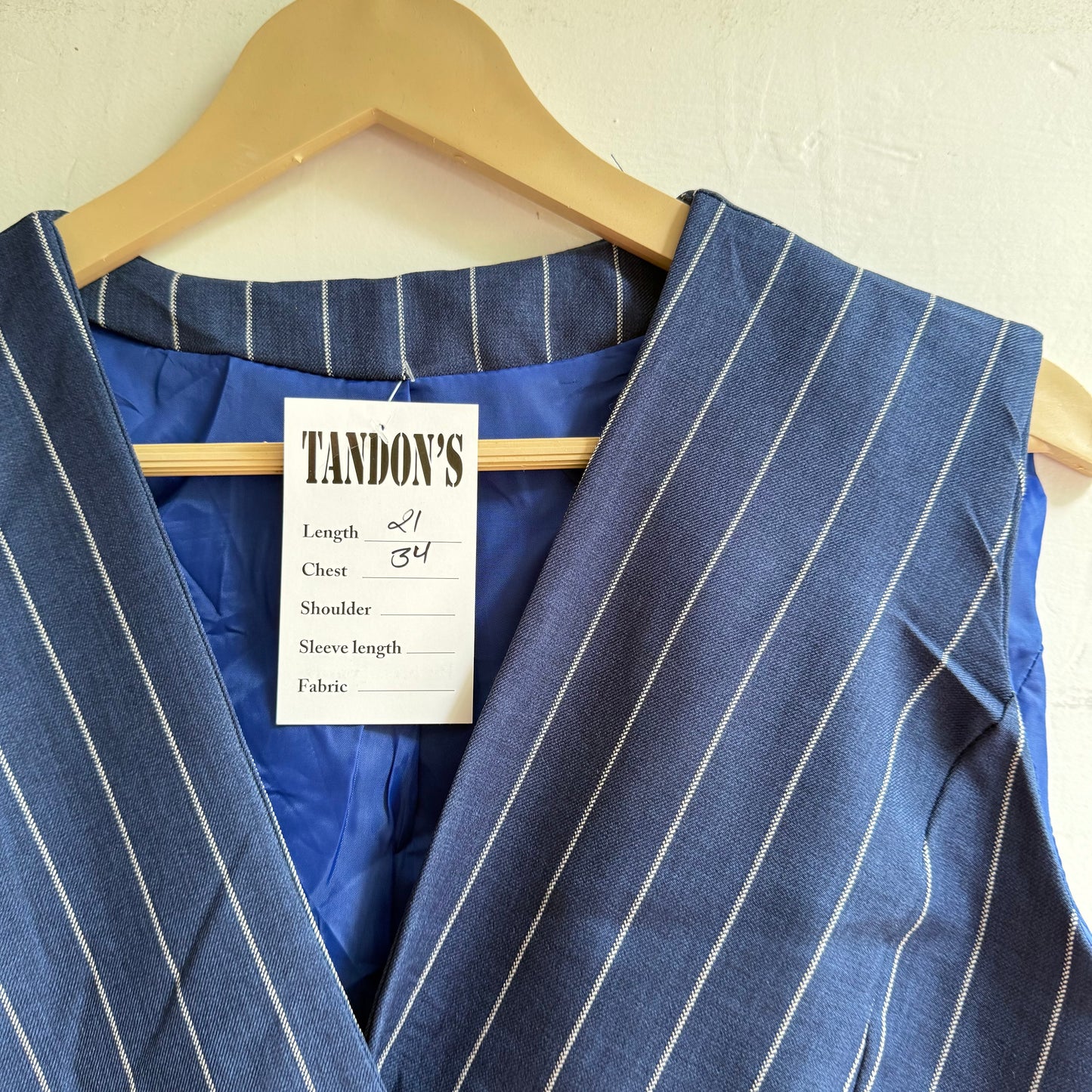 Overlap Striped Vest