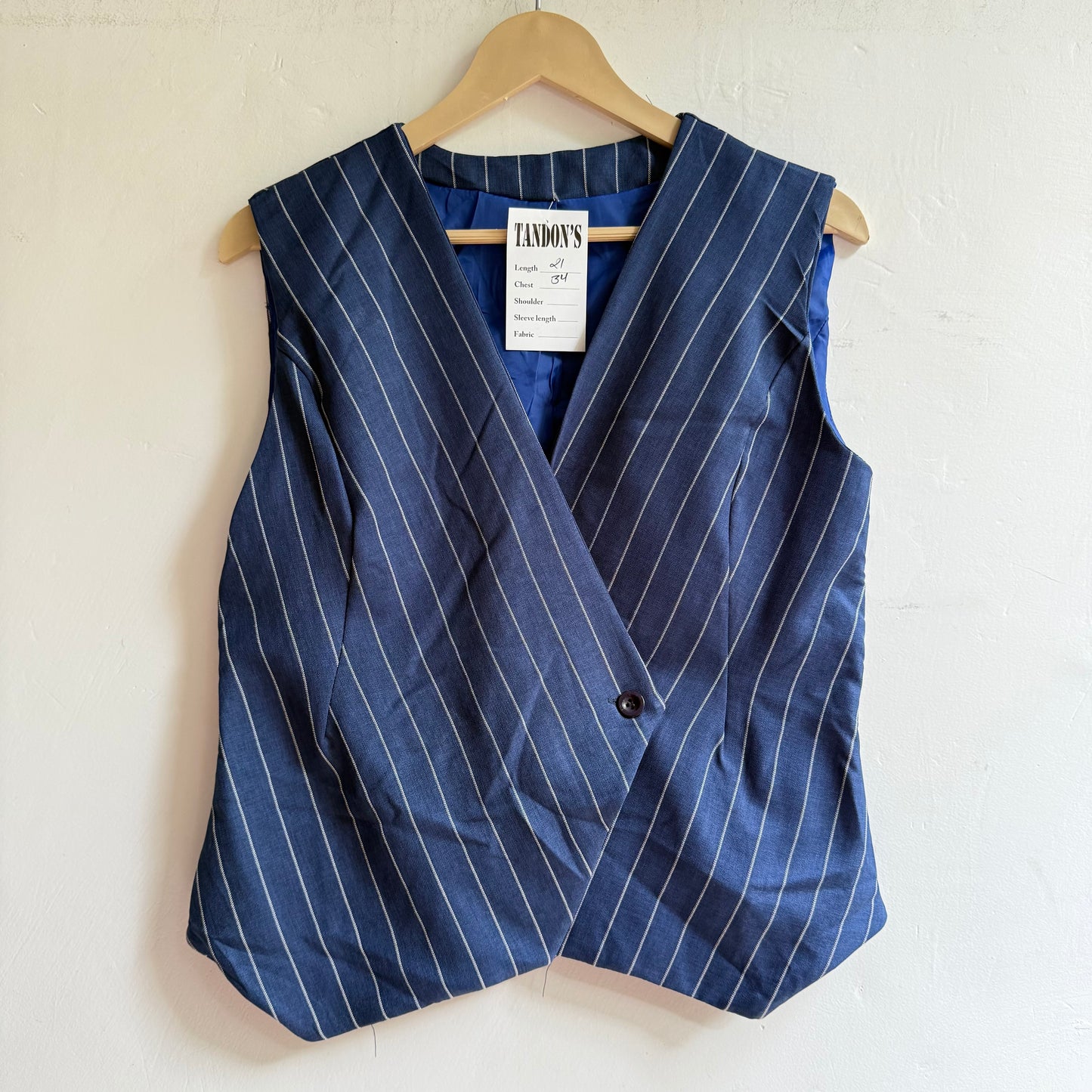 Overlap Striped Vest