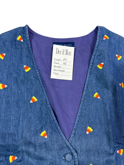 Karen Scott Denim Vest